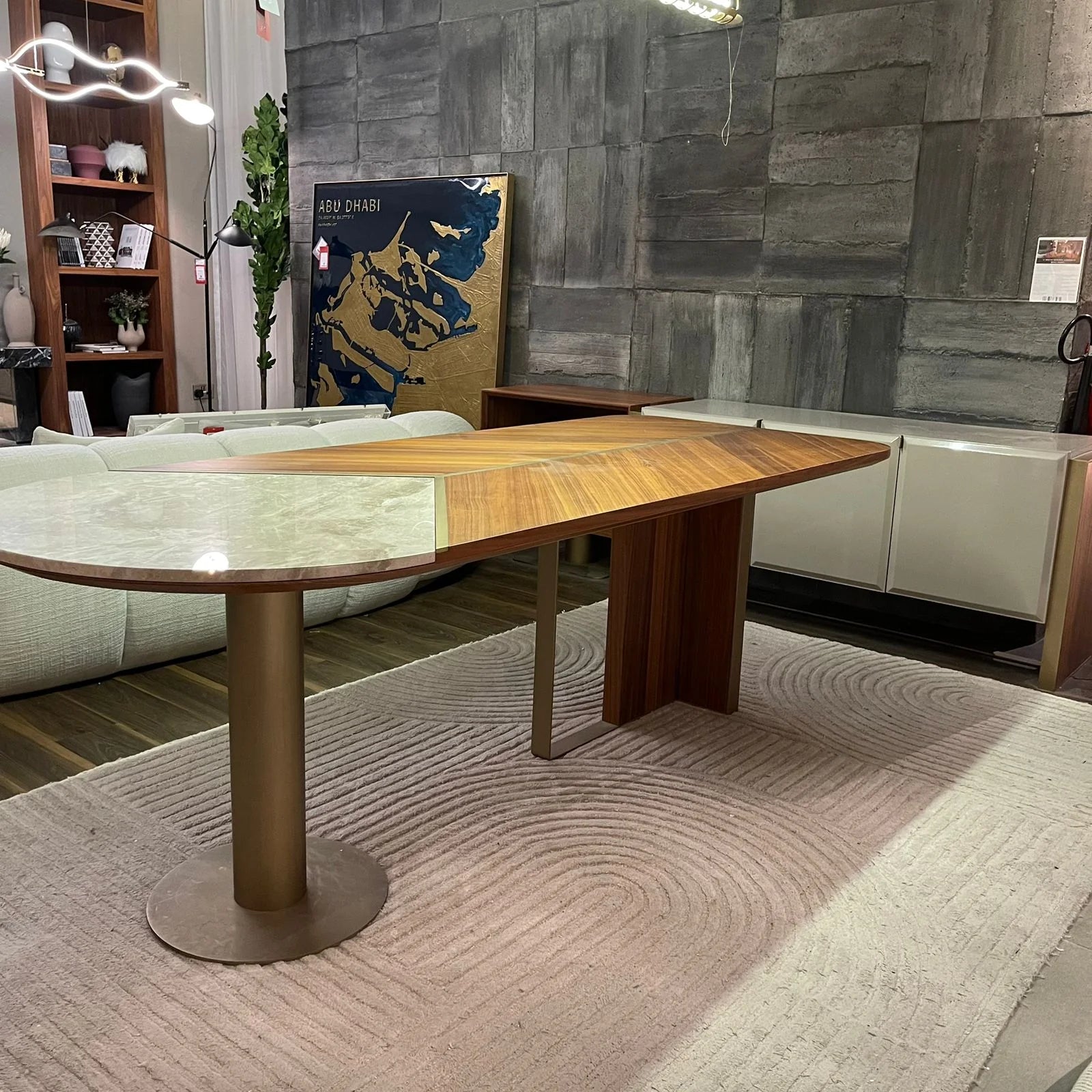 Display image of ORIX wagon dining table, showcasing its wooden design and sturdy frame, ideal for modern dining spaces.