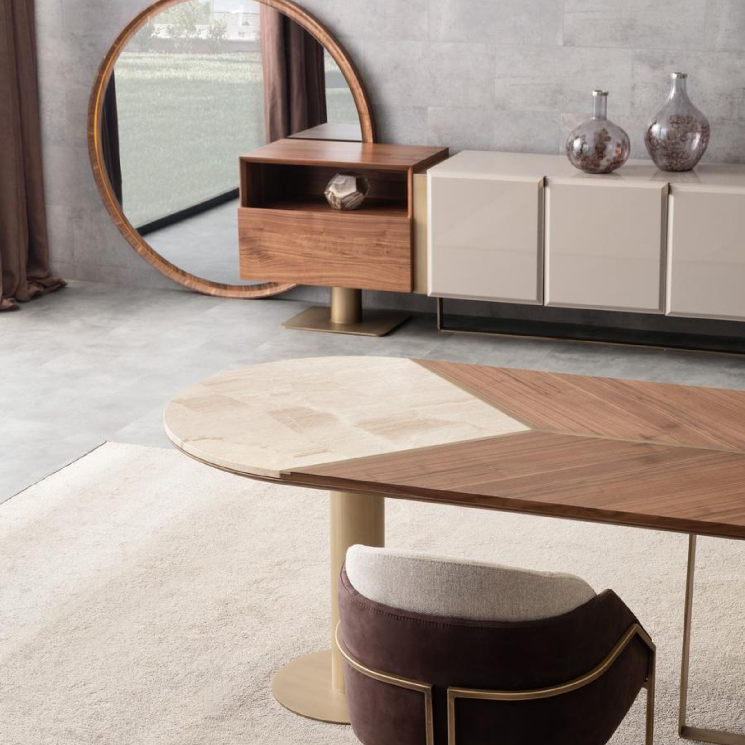 ORIX wagon sideboard or console table with sleek design, featuring spacious storage and modern finish.