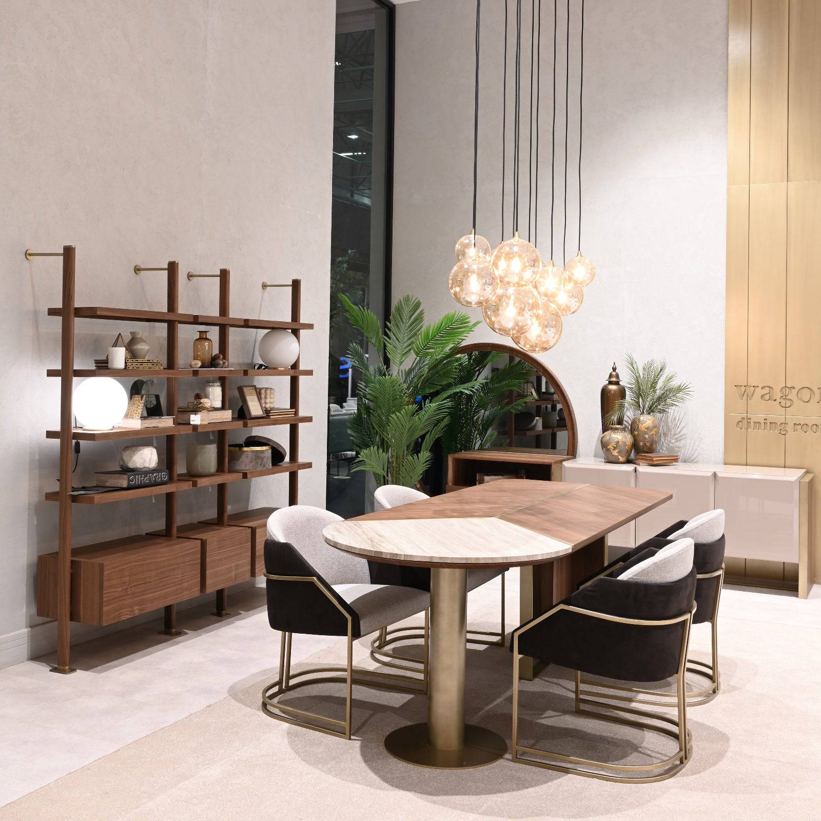 Modern ORIX wagon sideboard console with sleek wood finish and spacious storage, ideal for living room or hallway decor.