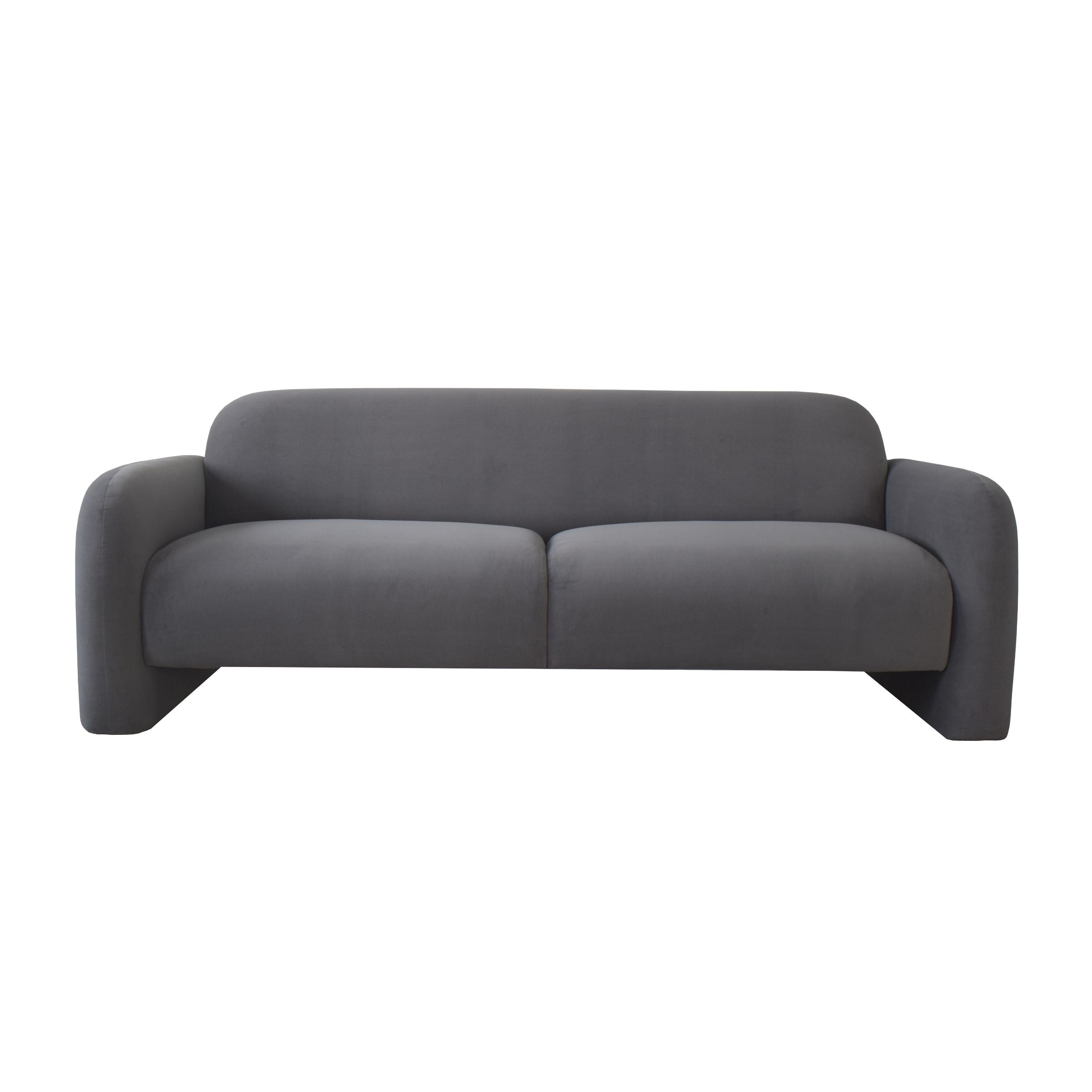 Gray WD 3-seater modern sofa by Sagebrook Home, displayed as a stylish living room centerpiece.