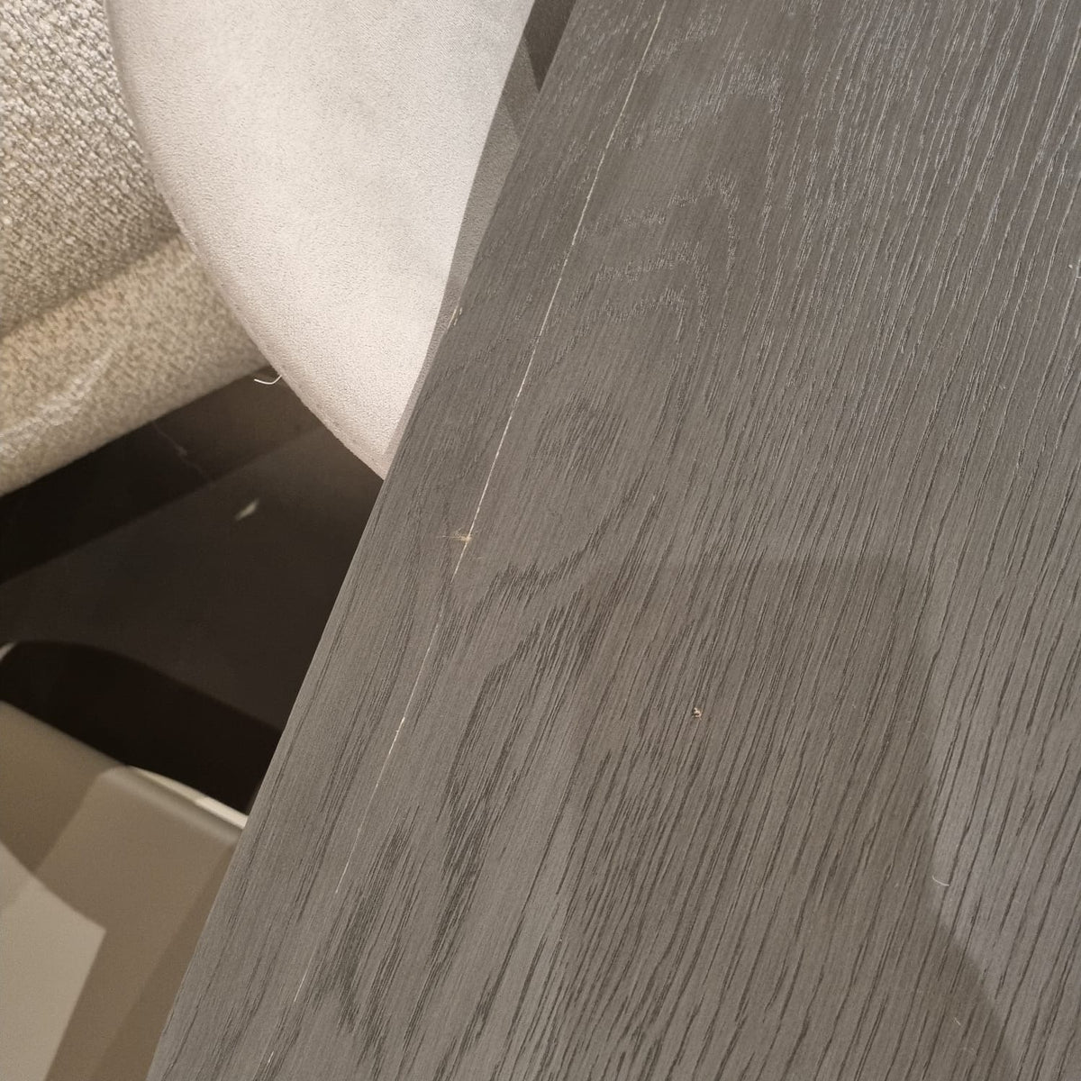 Ecole Living LİYA dining table display item featuring a modern wooden tabletop and sleek metal legs.