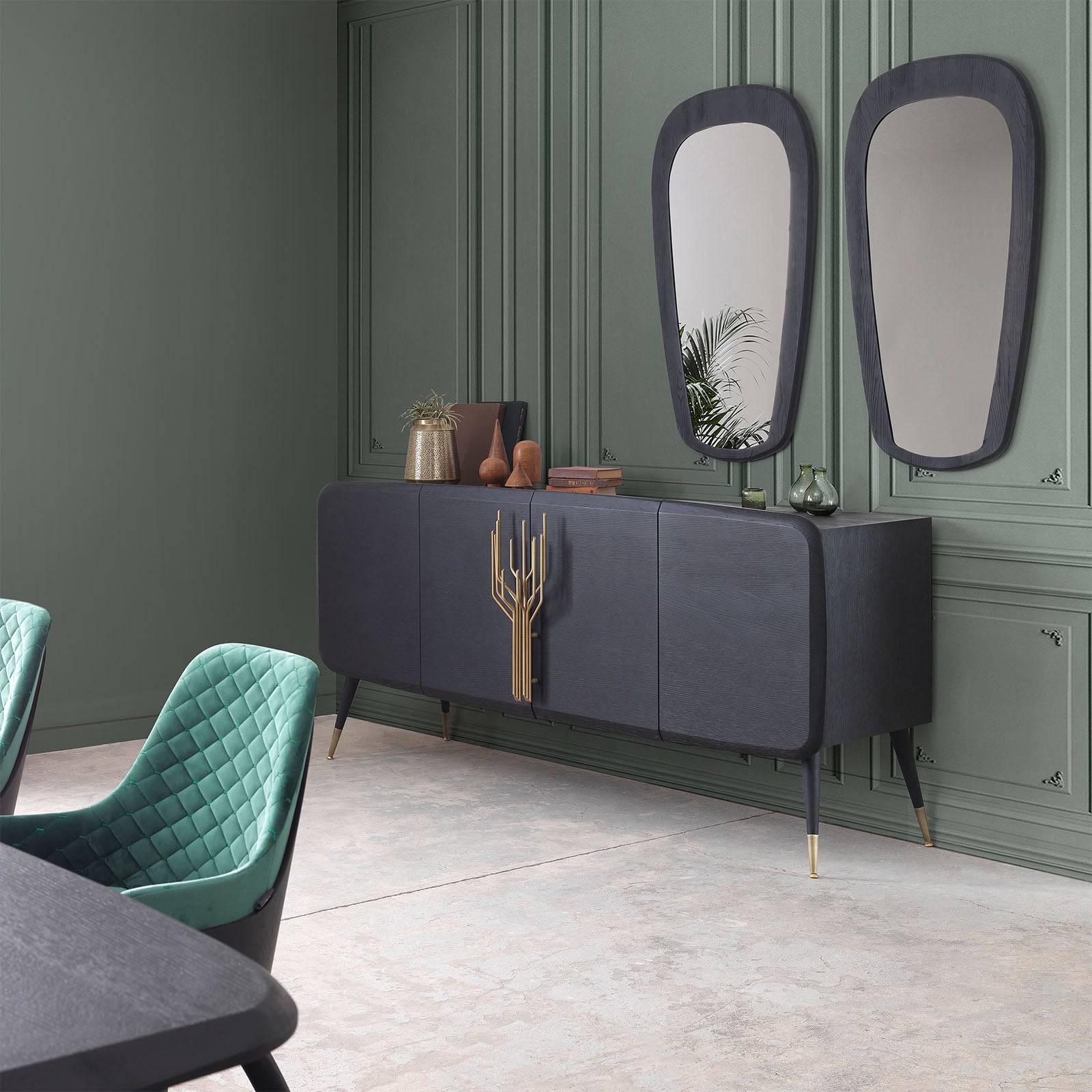 Display image of LODA FURNITURE Bug-240 dining table, showcasing the modern wooden design and sturdy construction.