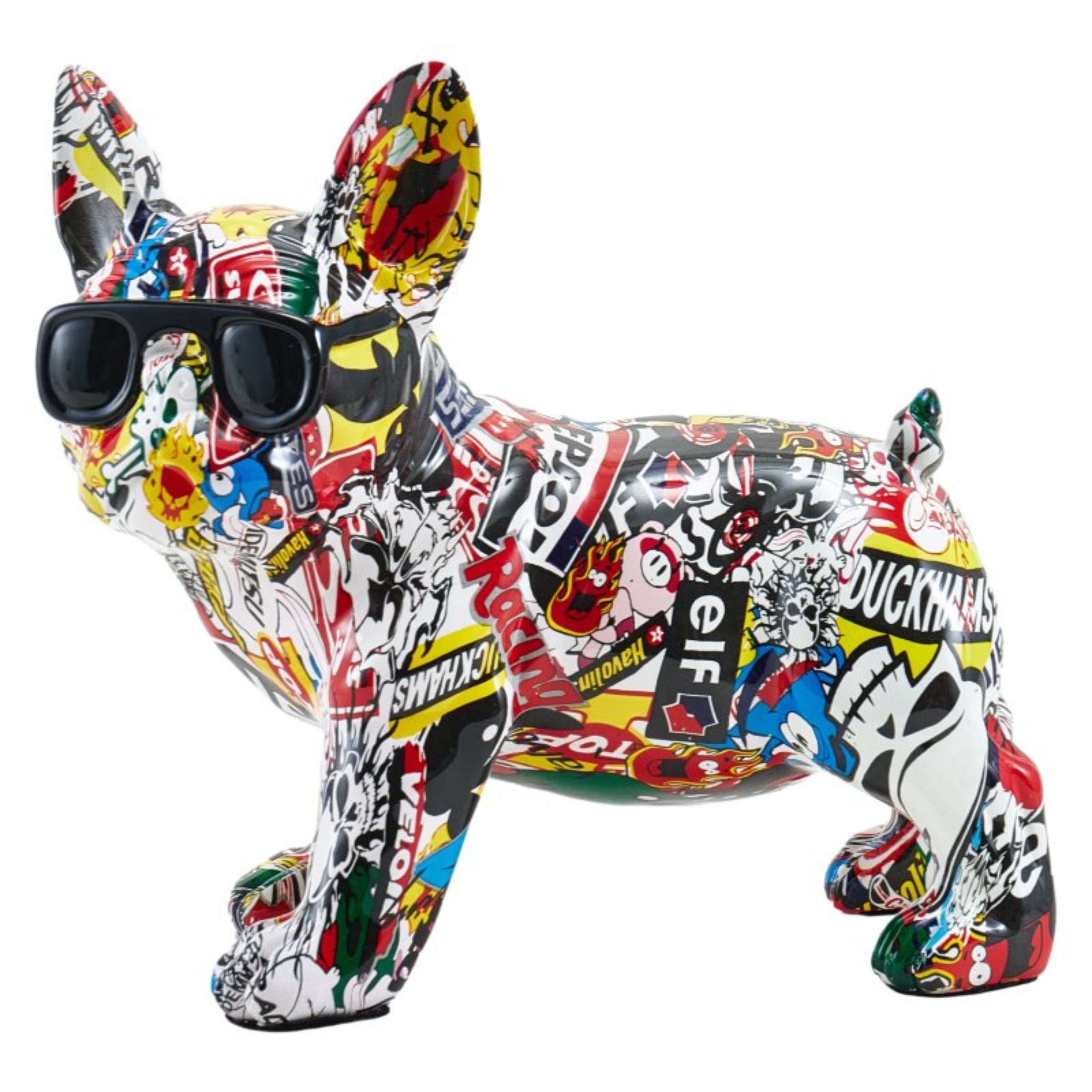 Beige dog sculpture from Beacon home decor figurines collection, showcasing a detailed canine figure for stylish interior decor.