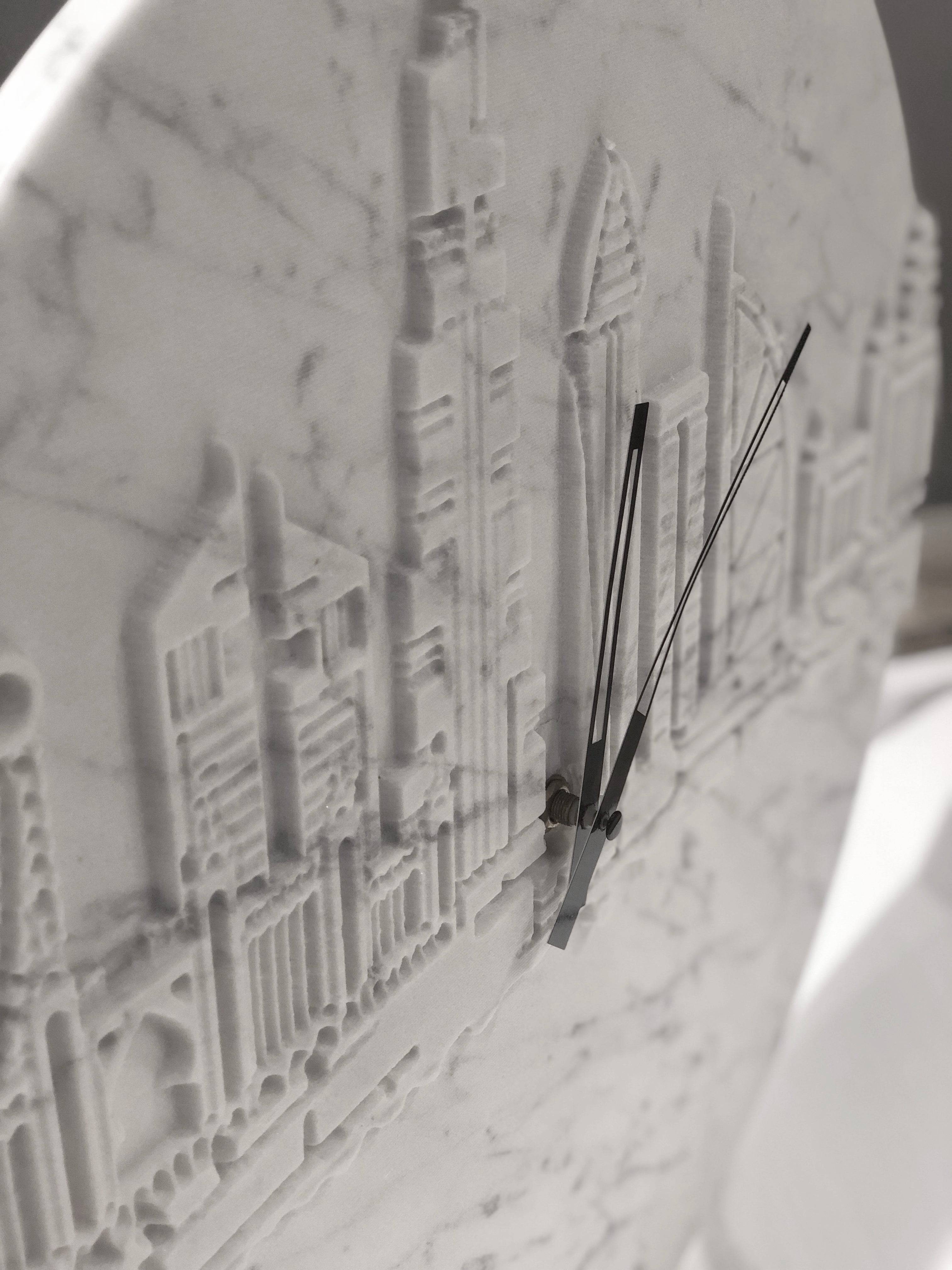 Buy Dubai Natural Marble Clock Sc001 ebarza Modern Furniture in Abu