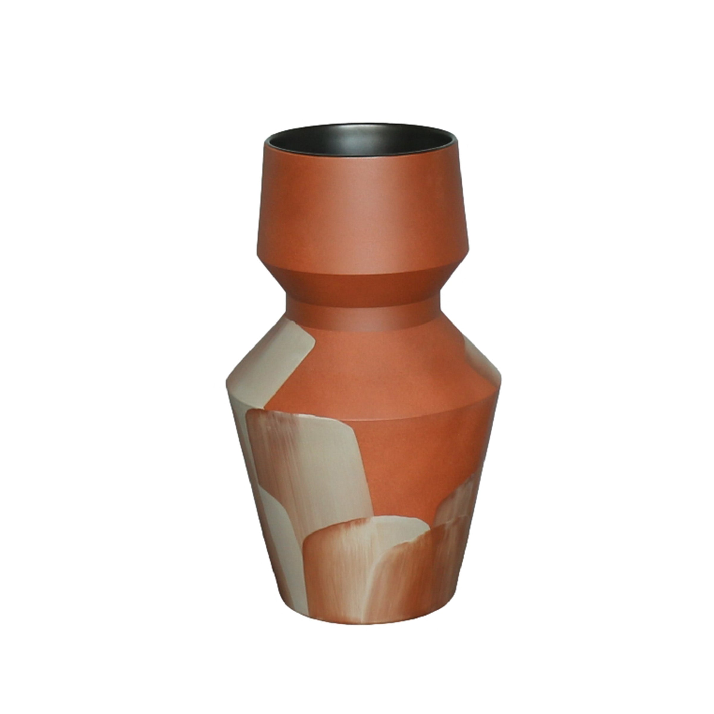 Textured brown Earthy Elegance vase by Beacon, featuring a rustic design and natural earthy tones, perfect for home decor.