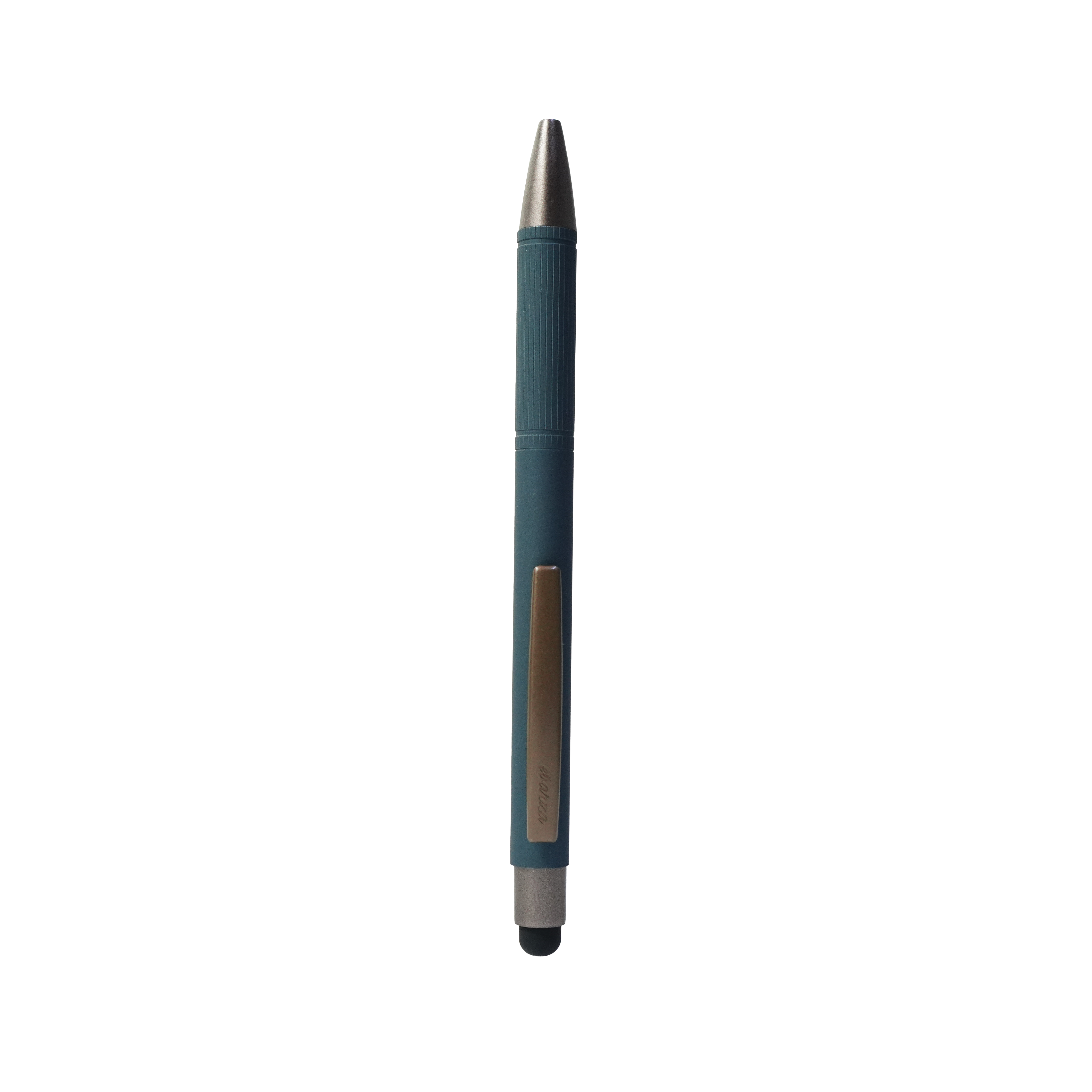 Gray BEACON Ebarza pen with sleek design, model B3023-1, featuring a comfortable grip and smooth writing tip.