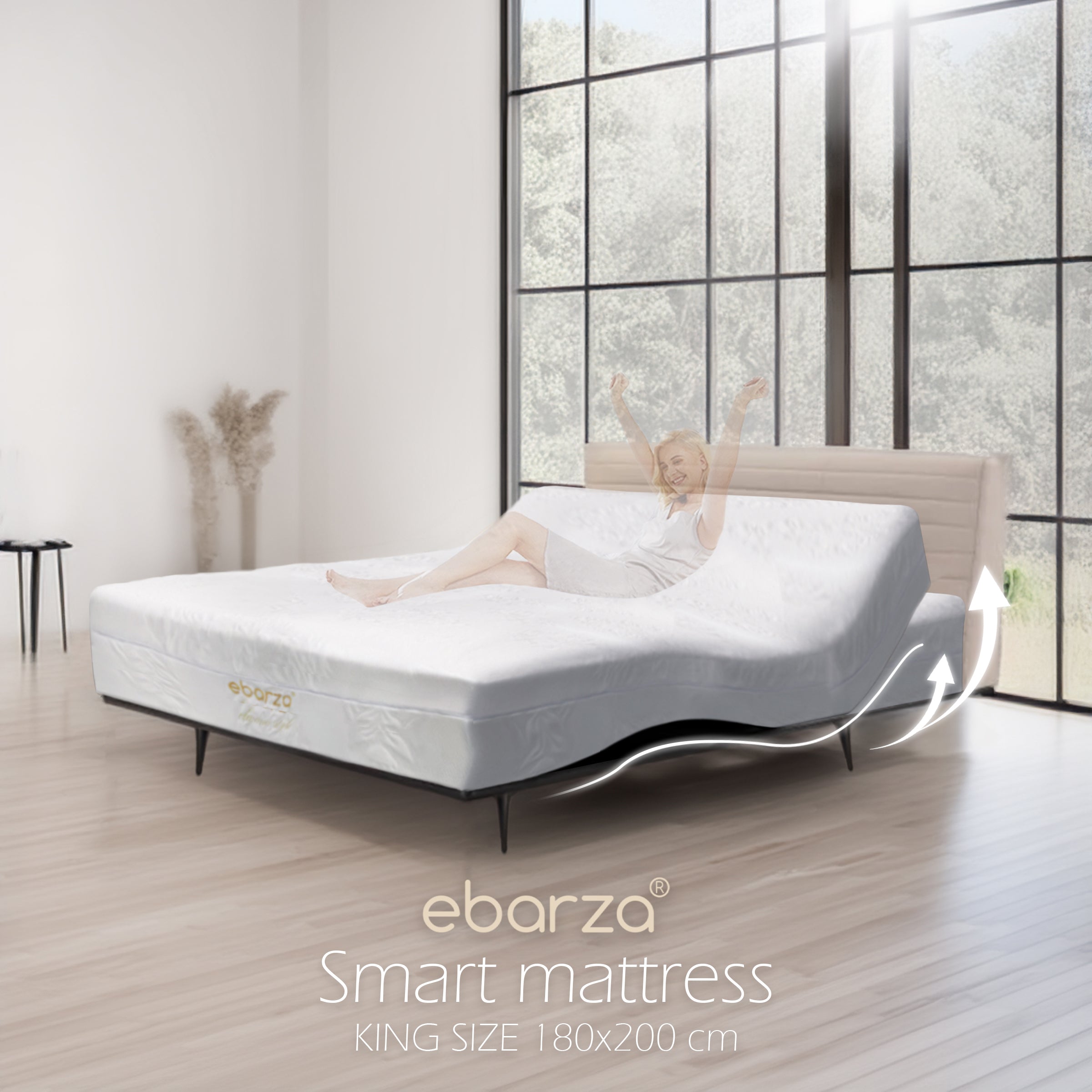 ebarza Smart Mattress King Size 180x200 cm  A2331-2 -  Mattresses - ebarza Furniture UAE | Shop Modern Furniture in Abu Dhabi & Dubai - مفروشات ايبازرا في الامارات | تسوق اثاث عصري وديكورات مميزة في دبي وابوظبي