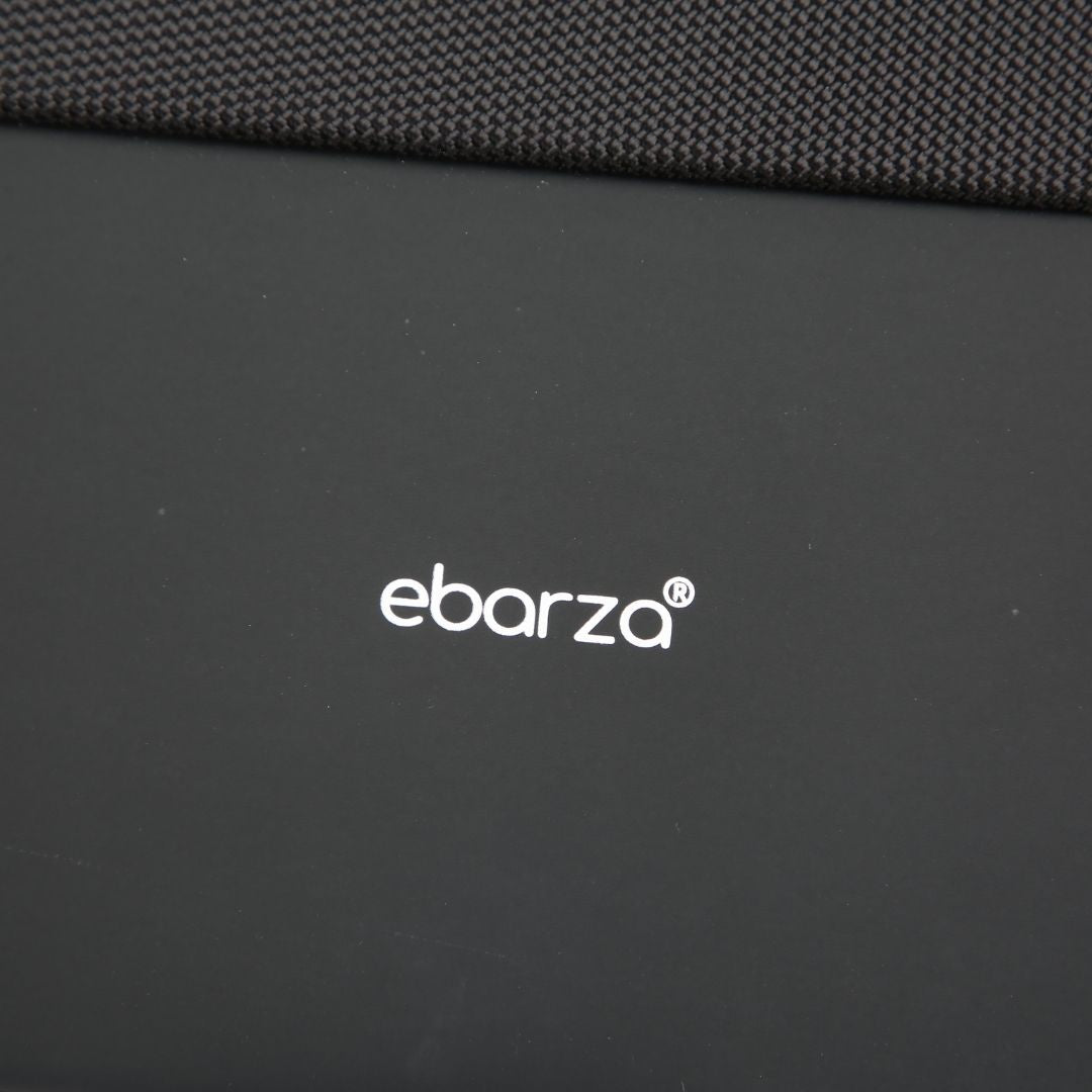 Ebarza travelling backpack by BEACON, durable black bag with multiple compartments, suitable for travel and daily use.