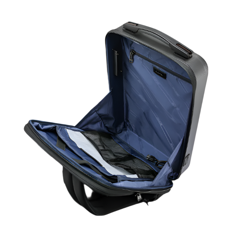 Ebarza travel bag by BEACON with durable fabric, multiple compartments, and carry handles for convenient travel storage.