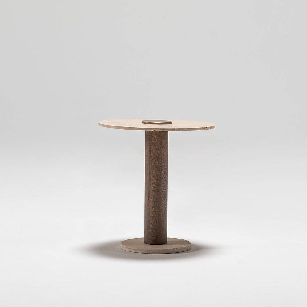 Edessa Side Table Edsa-St02 | Elegant Natural Marble & Wood | ebarza