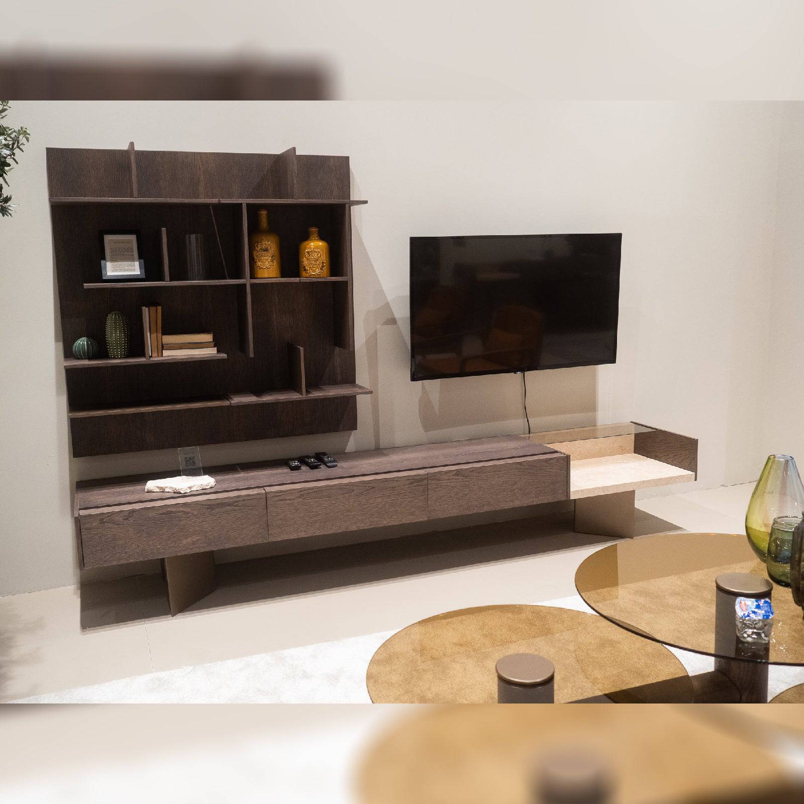 Edessa Tv Unit Edsa-Tv -  TV Units | طاوله تلفاز من إيديسا - ebarza Furniture UAE | Shop Modern Furniture in Abu Dhabi & Dubai - مفروشات ايبازرا في الامارات | تسوق اثاث عصري وديكورات مميزة في دبي وابوظبي