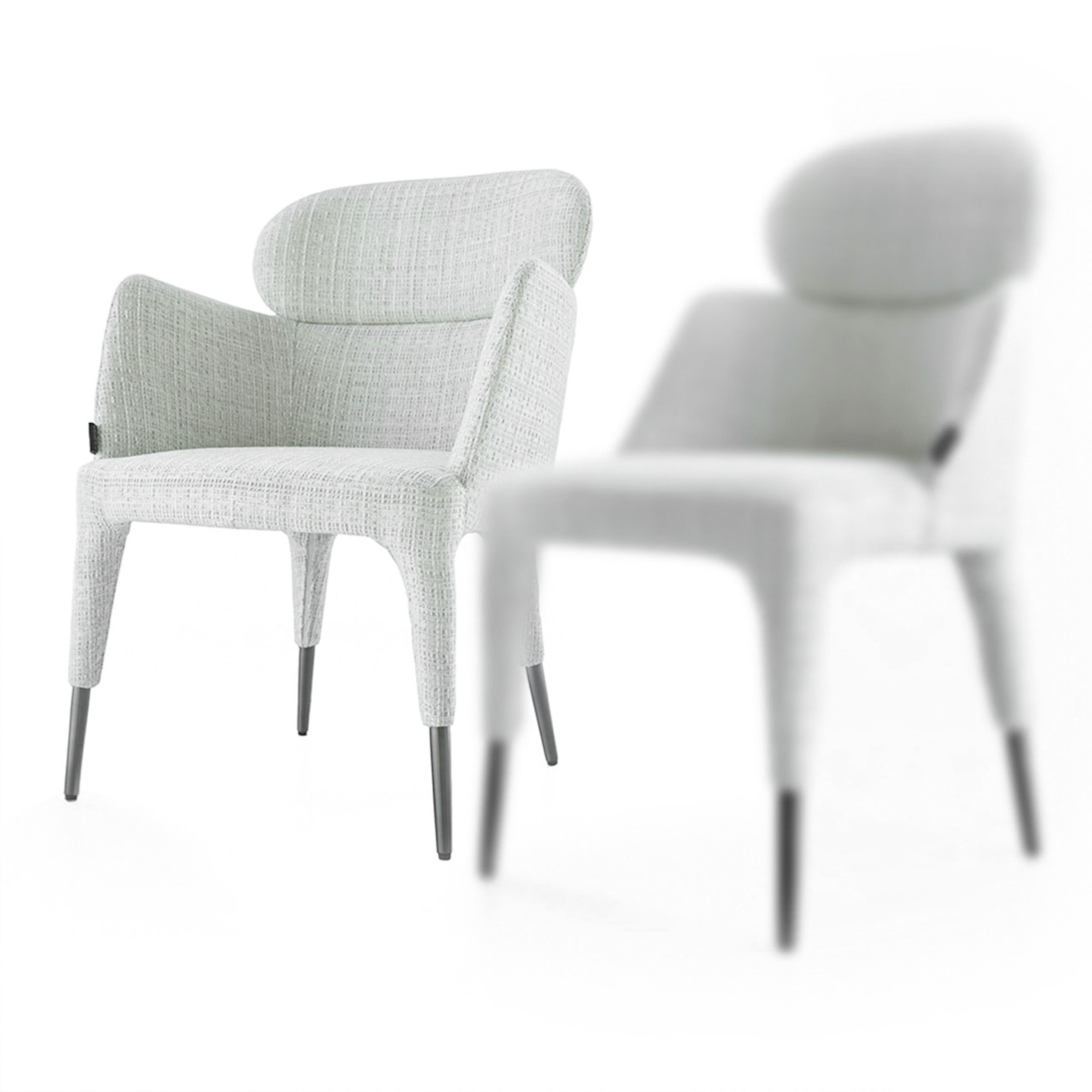 BEACON Edina Dining Chair BC686 with wooden legs and upholstered seat, modern design for dining rooms.