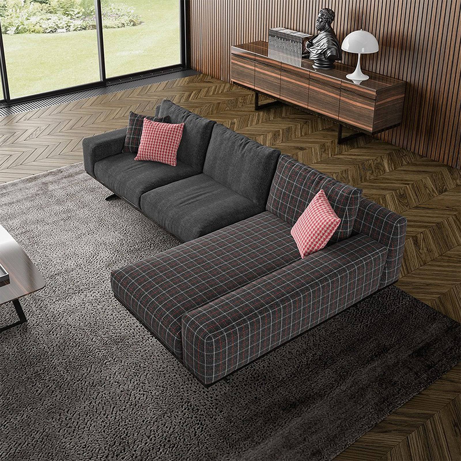 Elegant Corner Sofa Set Elegant002co Ebarza Modern Furniture In Abu Dhabi Dubai
