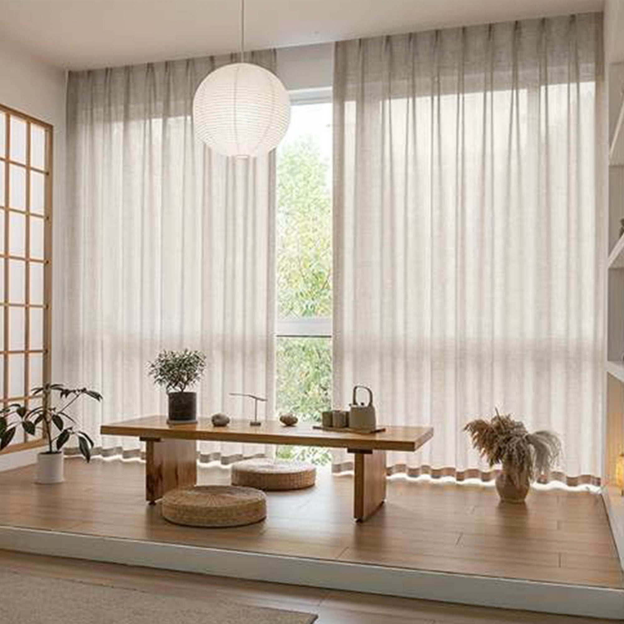 Elegant ILANA Window Curtain Fabric QX154 ILANA Lino -  Curtains & Drapes - ebarza Furniture UAE | Shop Modern Furniture in Abu Dhabi & Dubai - مفروشات ايبازرا في الامارات | تسوق اثاث عصري وديكورات مميزة في دبي وابوظبي