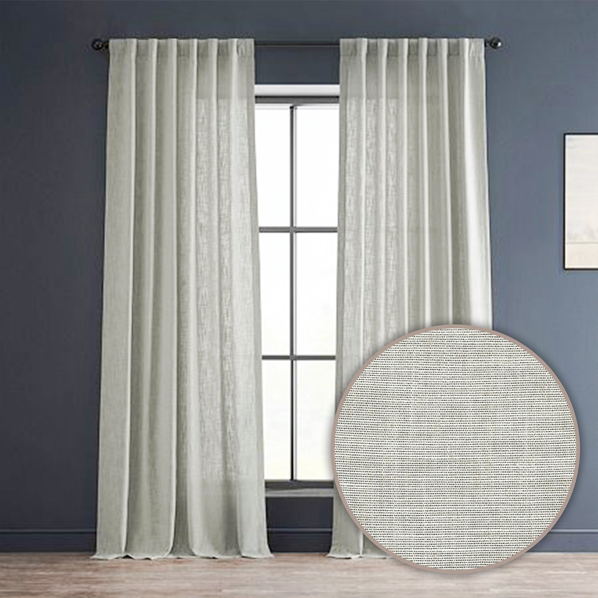 Elegant ROGER Window Curtain Fabric QX139 ROGER -  Curtains & Drapes - ebarza Furniture UAE | Shop Modern Furniture in Abu Dhabi & Dubai - مفروشات ايبازرا في الامارات | تسوق اثاث عصري وديكورات مميزة في دبي وابوظبي