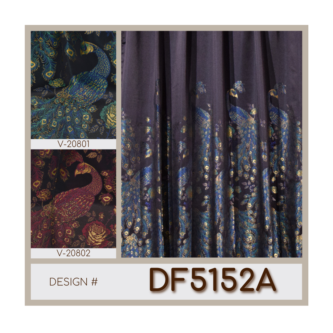 Elegant Window Curtain Fabric  Bh-Df5152A -  Curtains & Drapes - ebarza Furniture UAE | Shop Modern Furniture in Abu Dhabi & Dubai - مفروشات ايبازرا في الامارات | تسوق اثاث عصري وديكورات مميزة في دبي وابوظبي