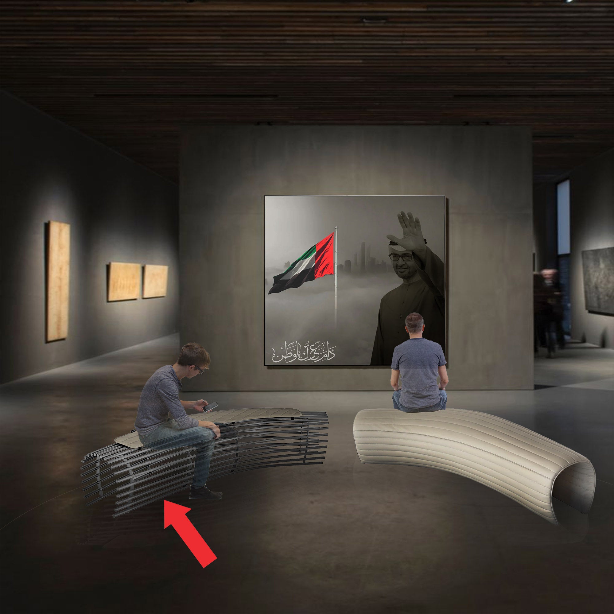 Pre-order 35 Days Delivery Embracing Arc Bench TSS457 -  Benches - ebarza Furniture UAE | Shop Modern Furniture in Abu Dhabi & Dubai - مفروشات ايبازرا في الامارات | تسوق اثاث عصري وديكورات مميزة في دبي وابوظبي