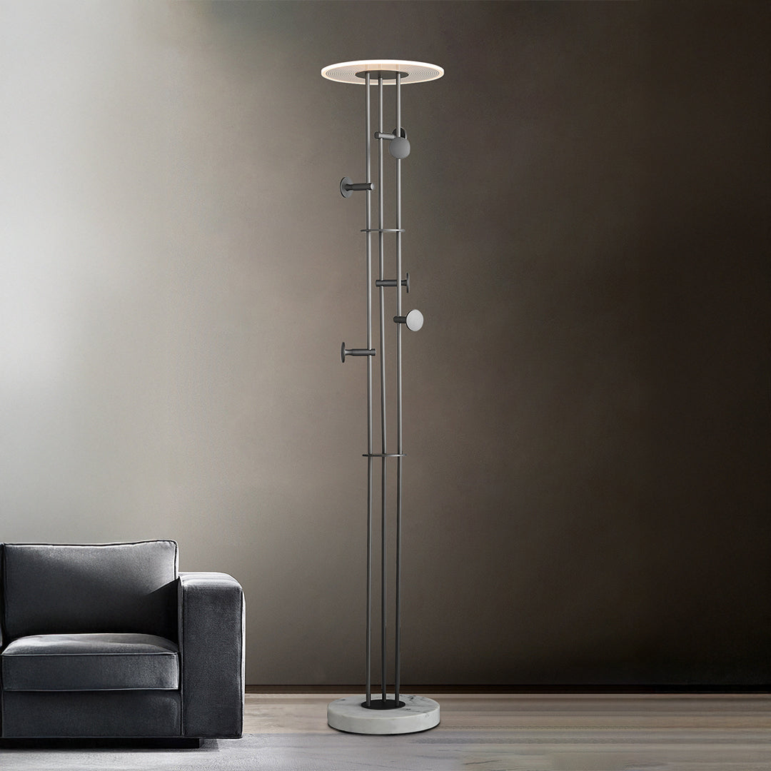Pre-order 45 Days Delivery Eon Clothing Hanger With LED Floor Lamp MA06126F-001 -  Hangers - ebarza Furniture UAE | Shop Modern Furniture in Abu Dhabi & Dubai - مفروشات ايبازرا في الامارات | تسوق اثاث عصري وديكورات مميزة في دبي وابوظبي