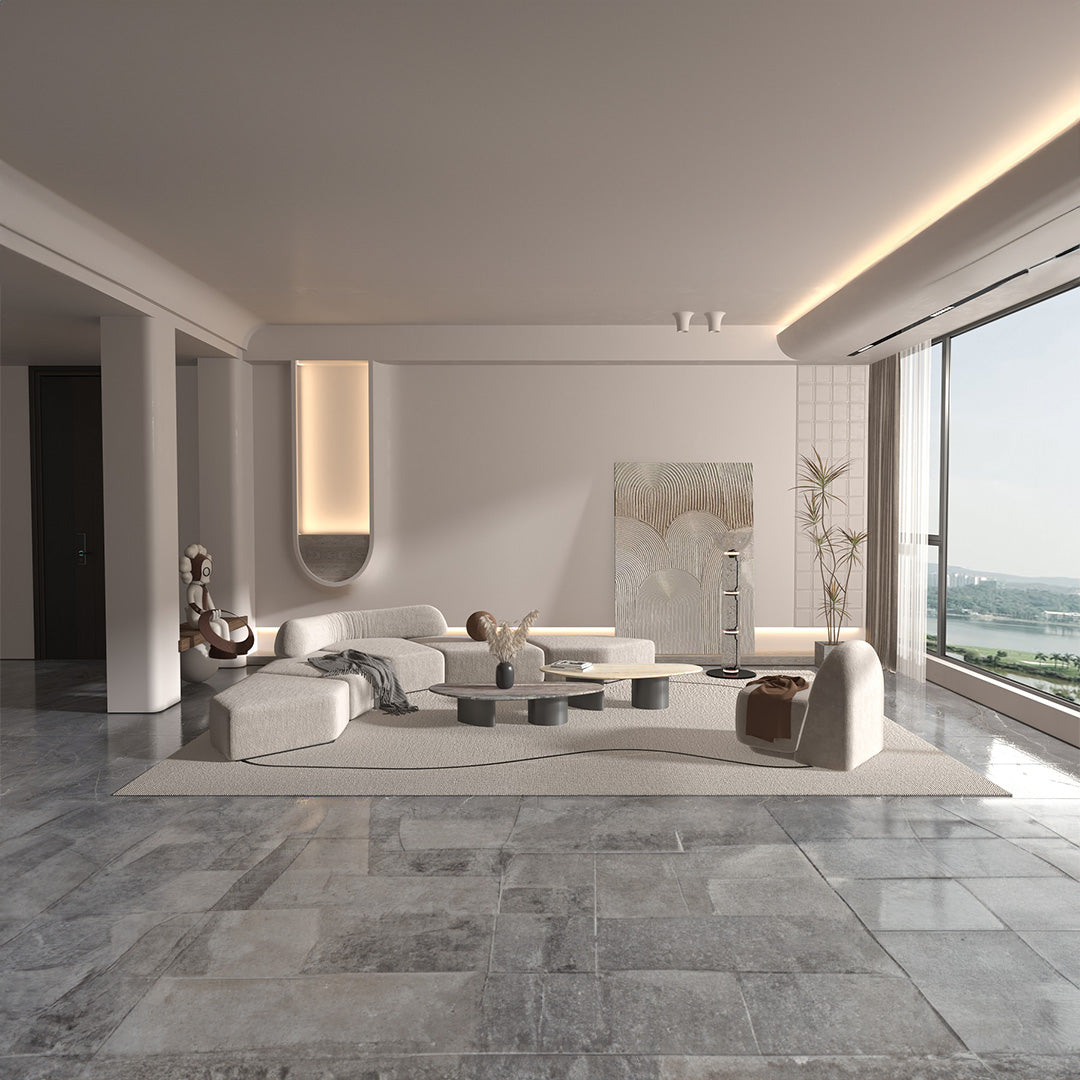 Ephesus Travertine Coffee Table by A2STONE featuring a rectangular surface with natural stone finish and sturdy base.