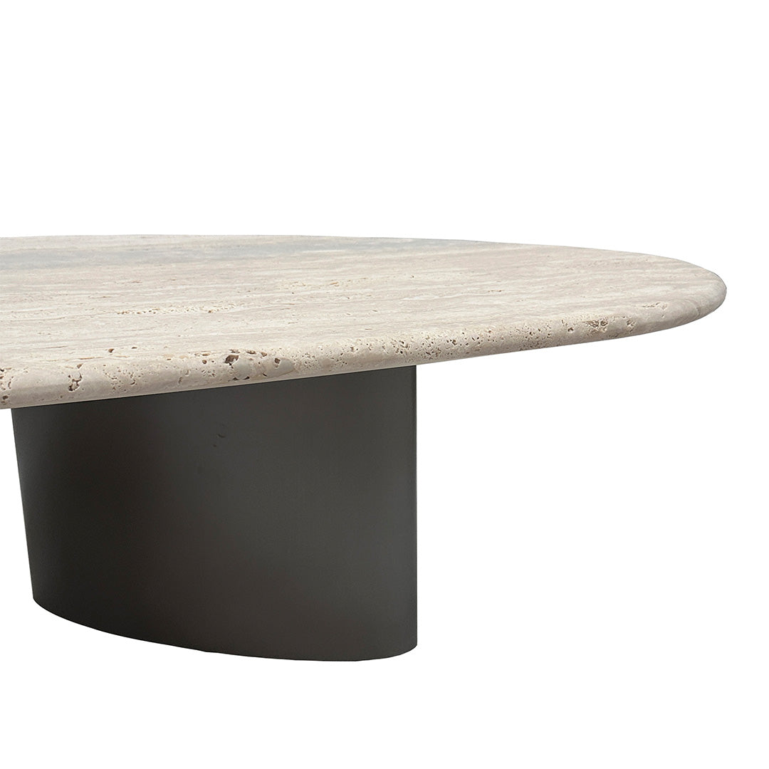 Ephesus Travertine Side Table by A2STONE, featuring a stylish natural stone surface and modern side table design.