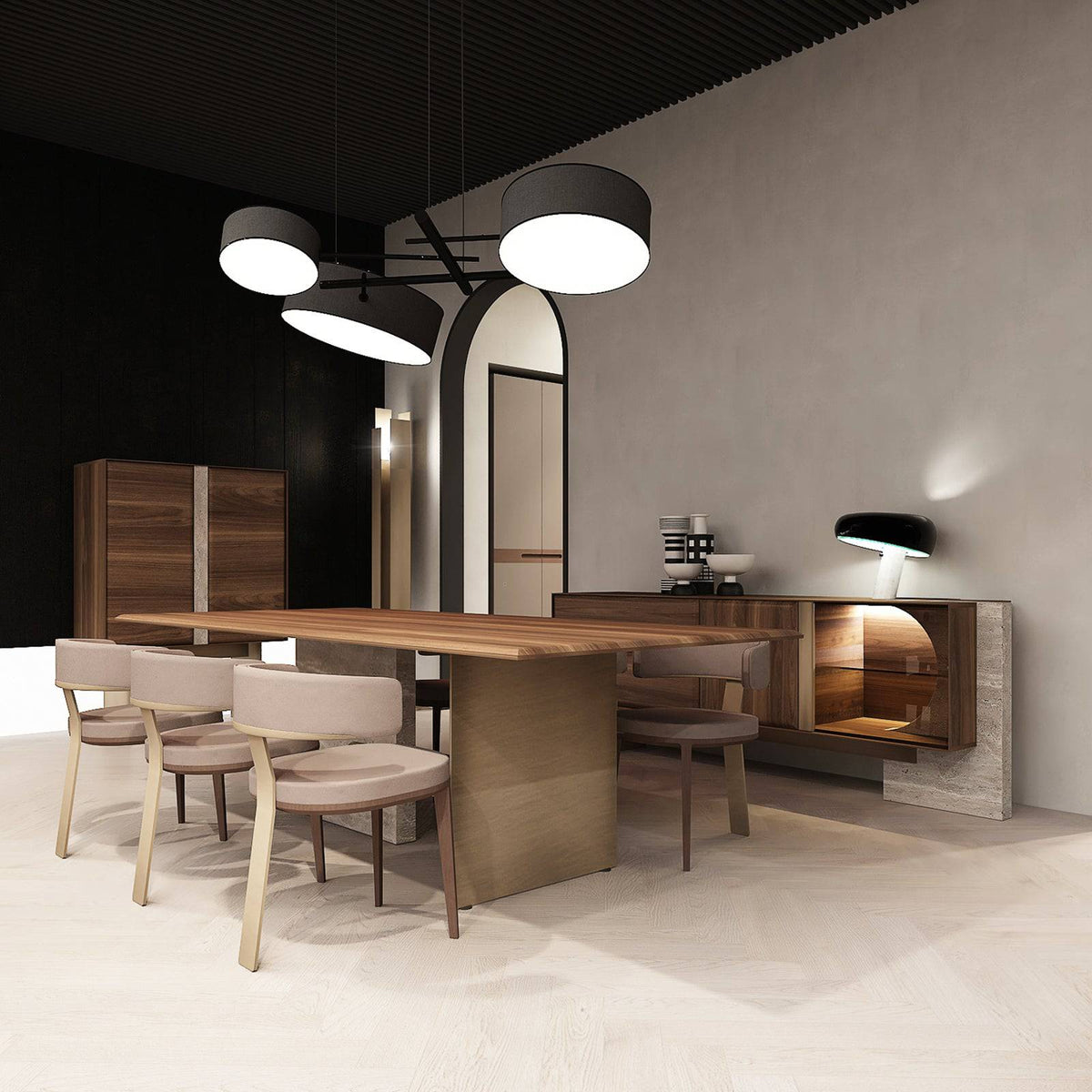 Era Dining Table With Marble Leg Era-Dining | ebarza