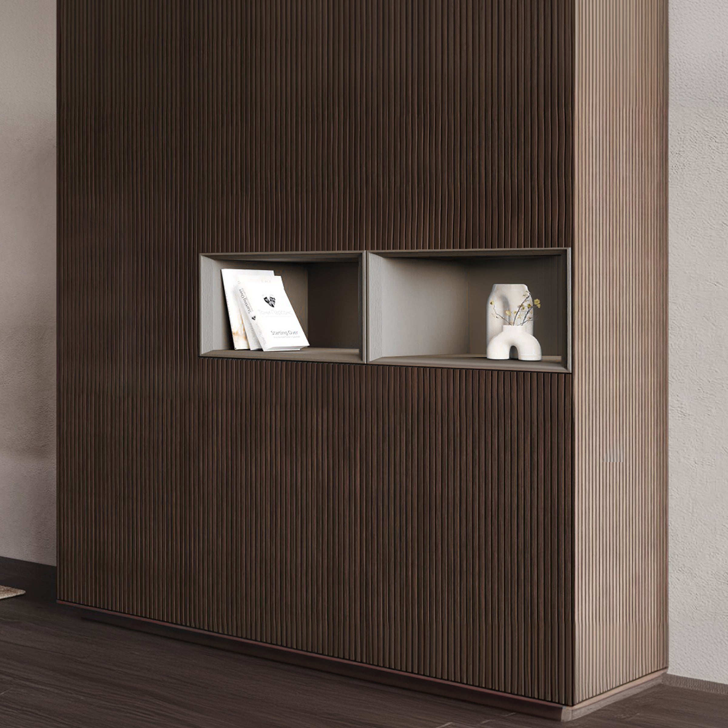 Eucalyptus shelf from BEACON with a sleek, modern design, mounted on a wall for stylish storage or display.