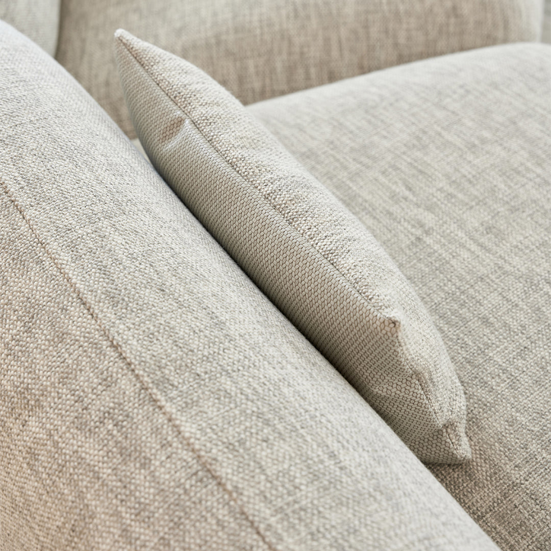 BEACON Euphoria 4 Seater Curved Sofa with plush cushions and modern design, perfect for contemporary living rooms.