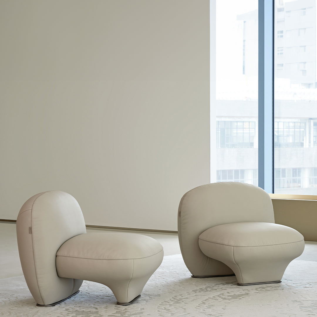 BEACON Euphoria armchair AMCJ-DY6005 with plush fabric upholstery and modern design, perfect for living room seating.