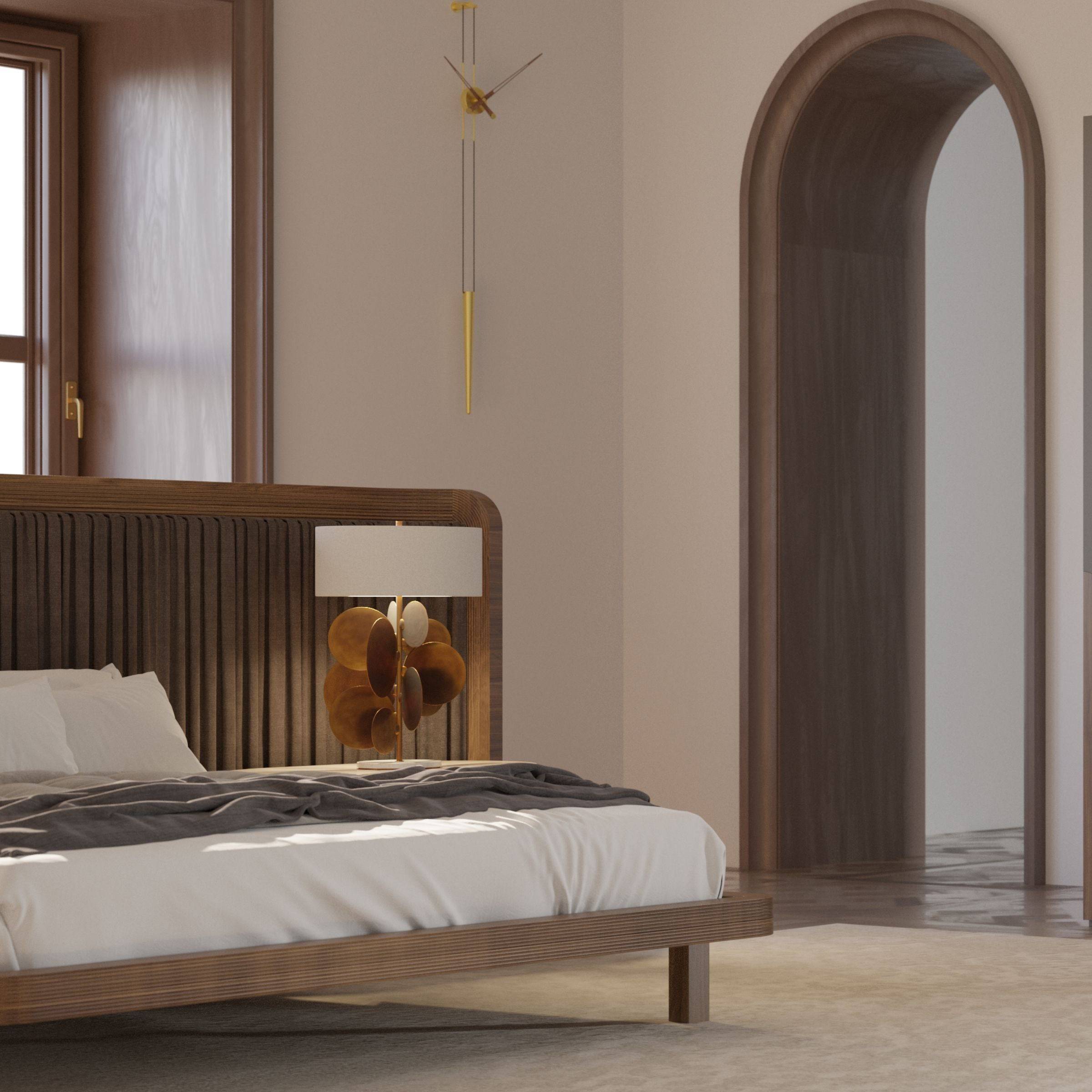 Eva King Size Bedstead Eva-Bed -  Bedsteads | سرير إيفا كينج - ebarza Furniture UAE | Shop Modern Furniture in Abu Dhabi & Dubai - مفروشات ايبازرا في الامارات | تسوق اثاث عصري وديكورات مميزة في دبي وابوظبي