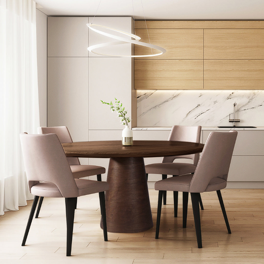 Pre-order 25 Days Delivery Falun Round Table 120 Cm Bp6014 Bsz15125B -  Dining Tables - ebarza Furniture UAE | Shop Modern Furniture in Abu Dhabi & Dubai - مفروشات ايبازرا في الامارات | تسوق اثاث عصري وديكورات مميزة في دبي وابوظبي