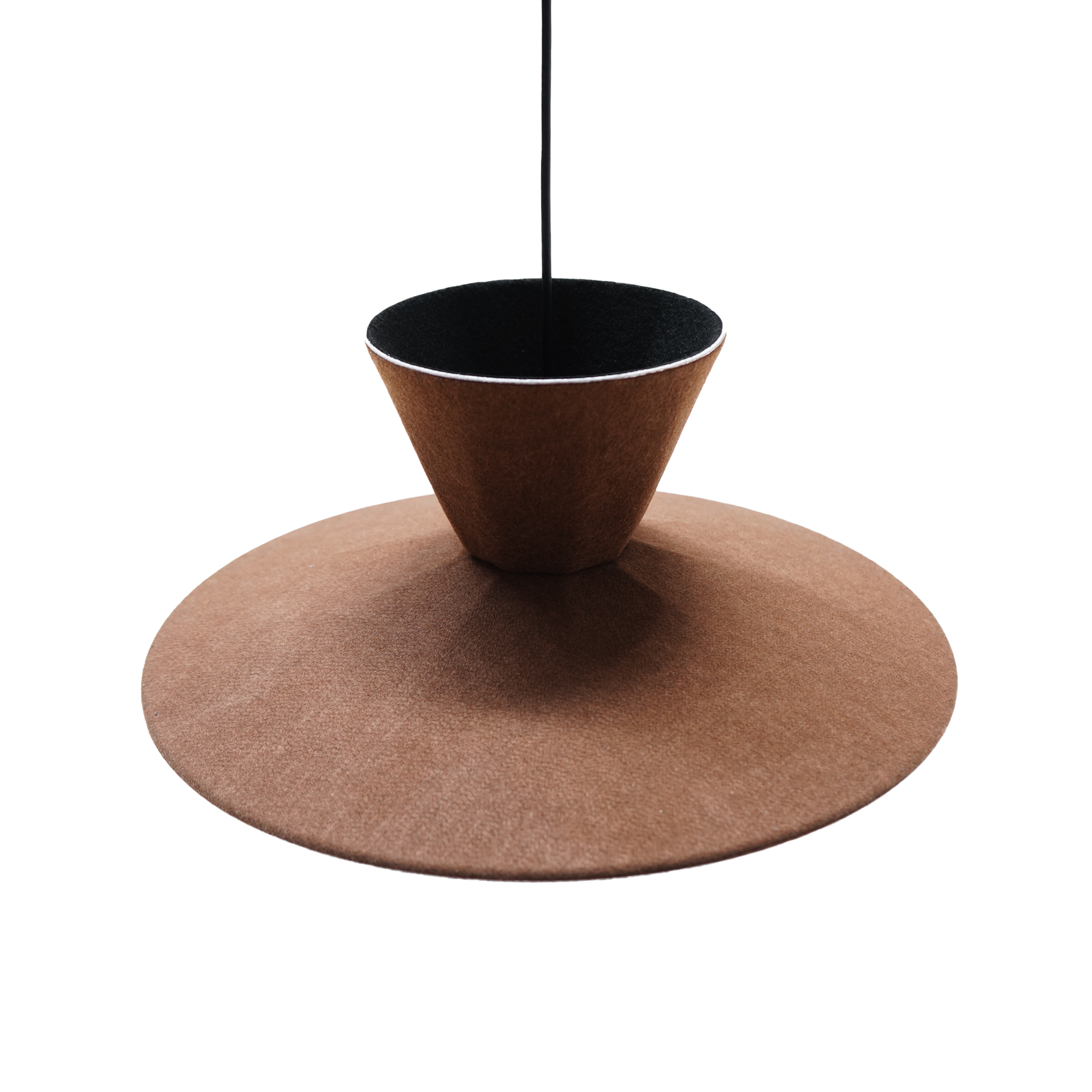 Felt pendant lamp FY-PE404-50-A by BEACON, showcasing a soft, textured felt shade hanging as a stylish pendant lighting fixture.