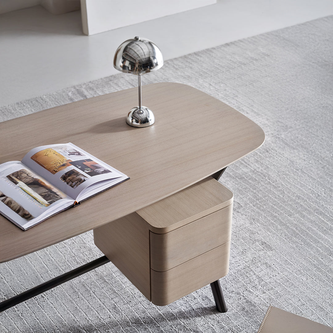 BEACON Ferro Office Desk and Bedroom Dresser WD005 with sleek wood finish and spacious surface for workspace and storage