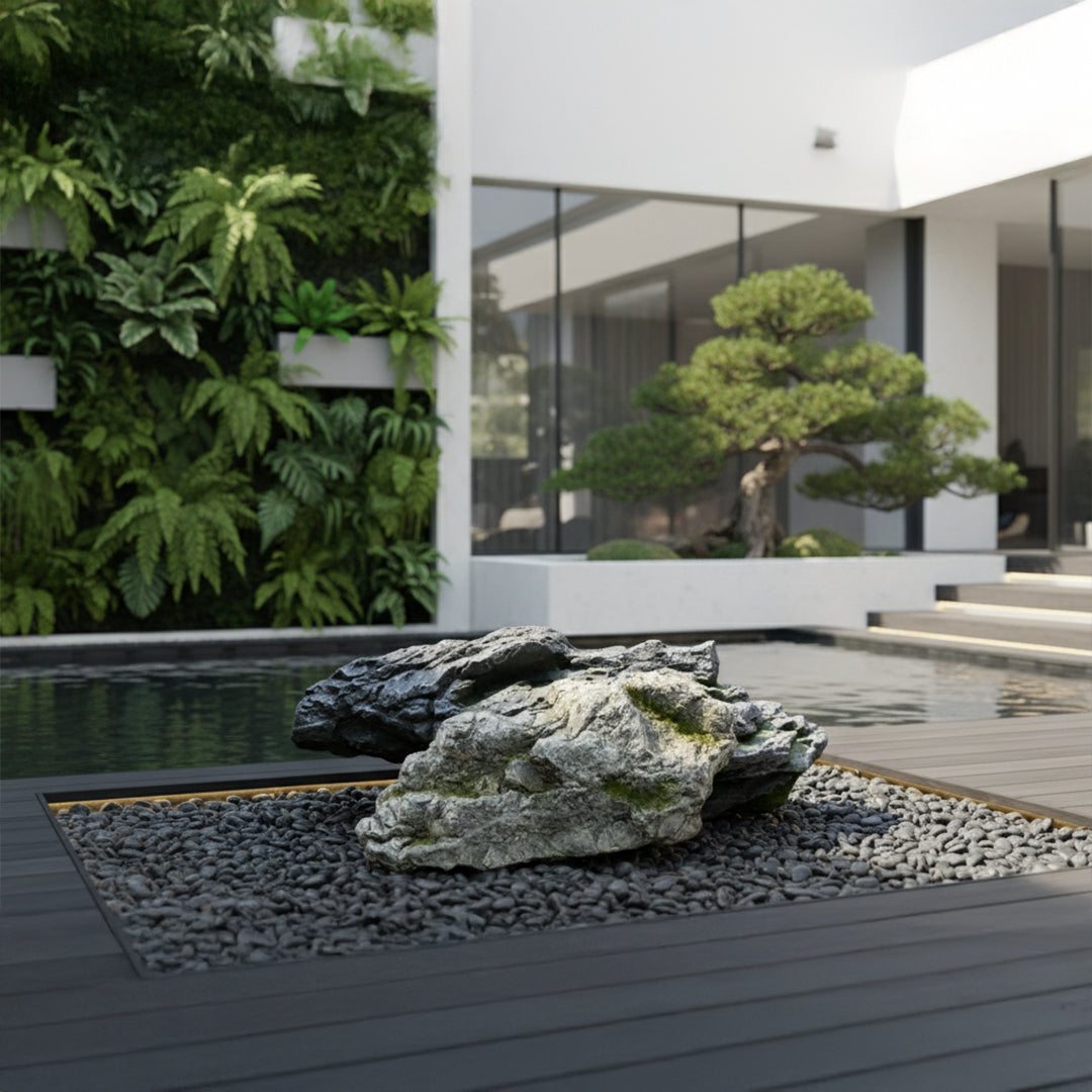 Fiberglass Stone ZL3115 -  Home Decor Figurines - ebarza Furniture UAE | Shop Modern Furniture in Abu Dhabi & Dubai - مفروشات ايبازرا في الامارات | تسوق اثاث عصري وديكورات مميزة في دبي وابوظبي