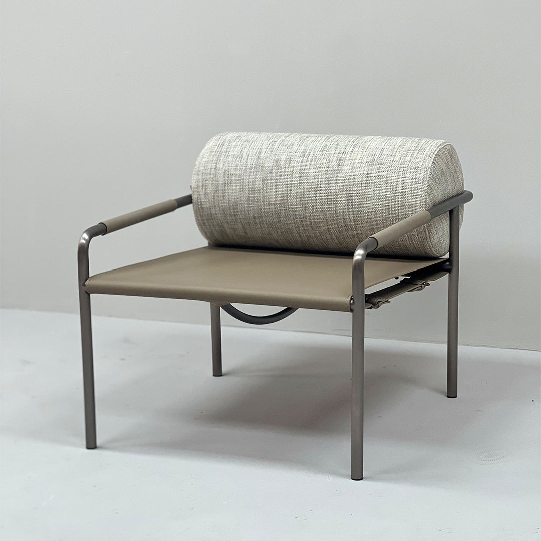 BEACON Filch Armchair MLL-A149 in fabric with cushioned seat and back, modern design, placed in a stylish living room setting.