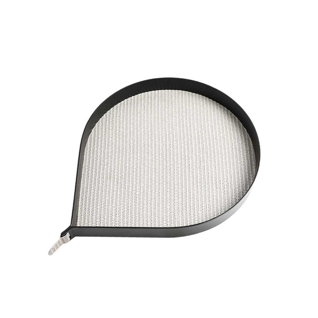 Round gray BEACON Fine Grain Tray FC-W24003B, durable tray with fine textured surface, ideal for serving or display.