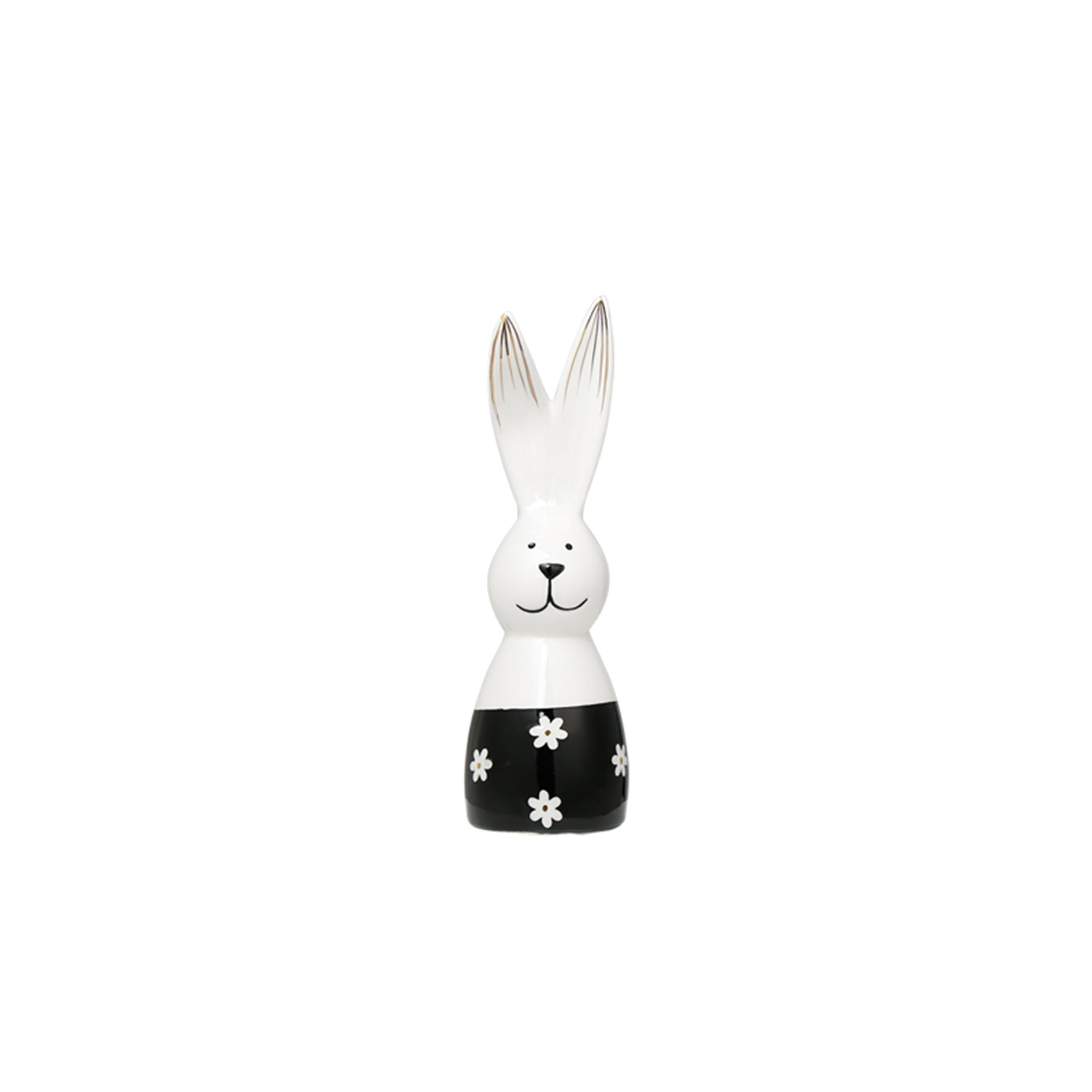 Beacon Flower Rabbit FF-D23045 home decor figurine with floral design, detailed rabbit sculpture for decorative display.