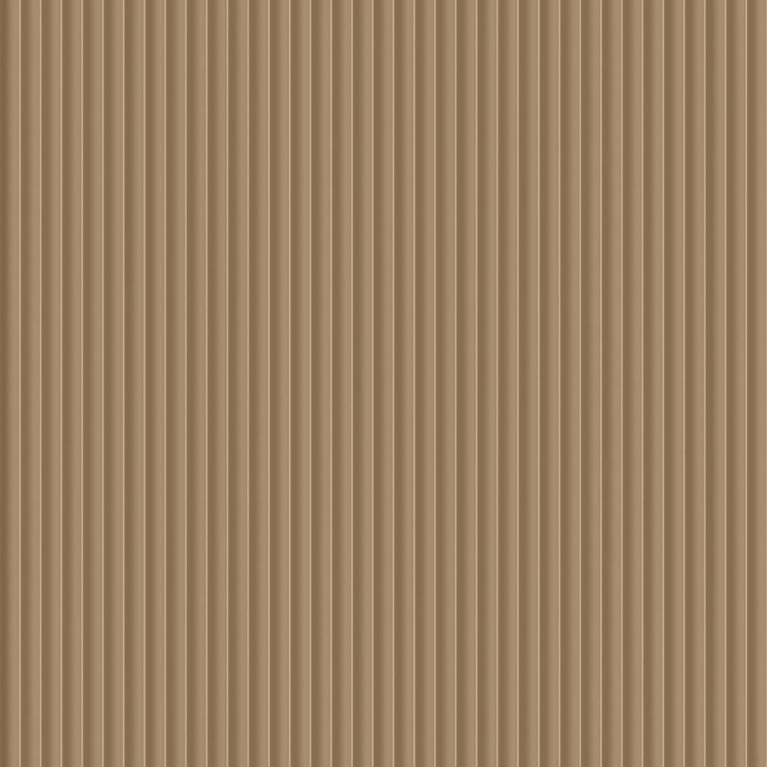 Camel-colored flute wallpaper by BEACON, featuring elegant flute patterns in a stylish, warm design suitable for interior walls.