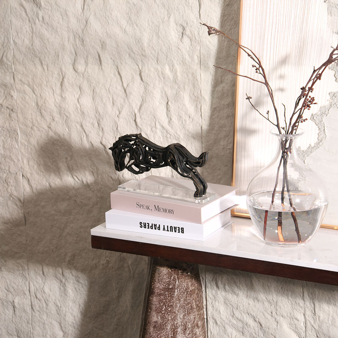 BEACON flying horse sculpture home decor figurine, detailed artistic horse figurine for decorative display.