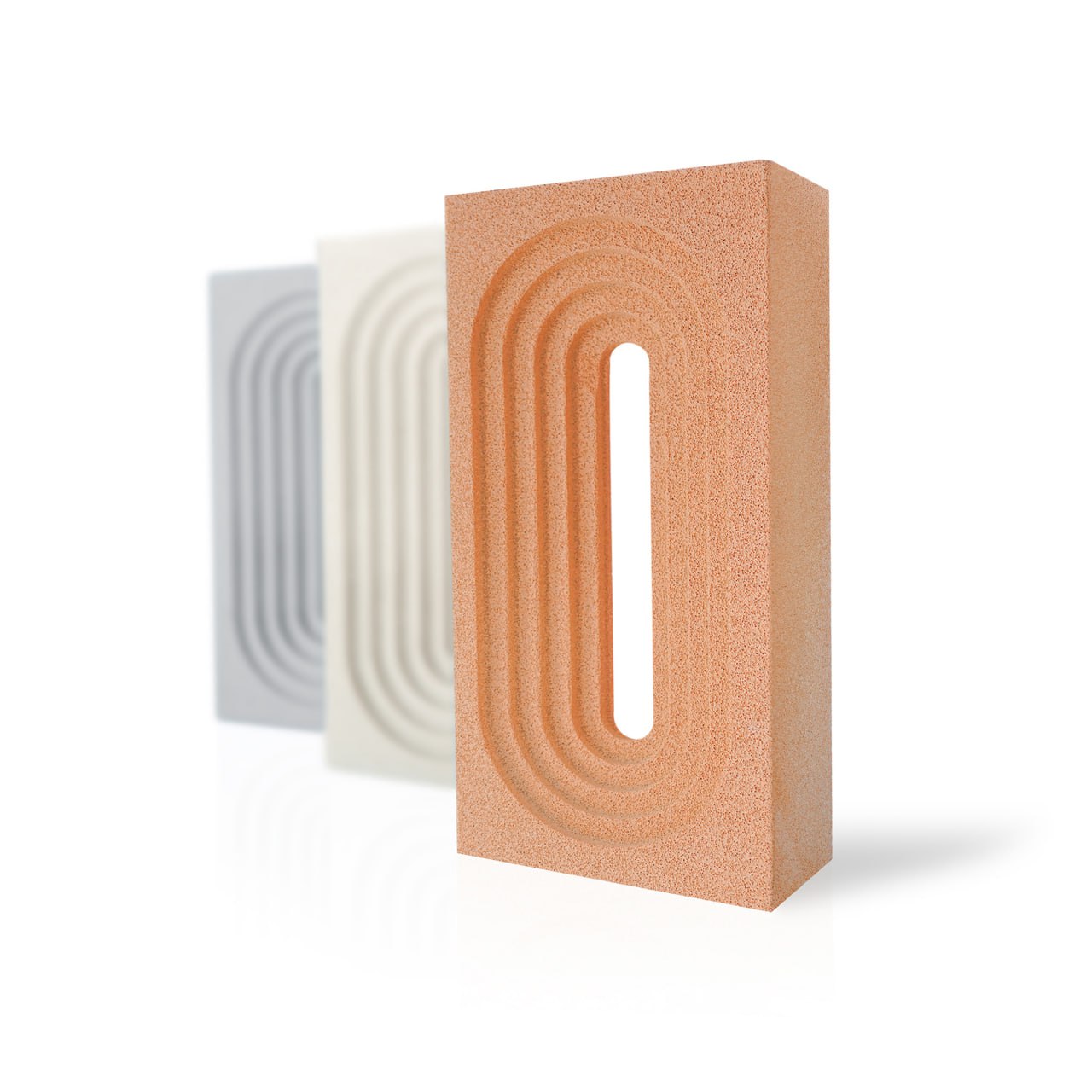 Foam Ceramic Art Hollow Brick Orange 056B  KZX-400-36B -  Wall Panels - ebarza Furniture UAE | Shop Modern Furniture in Abu Dhabi & Dubai - مفروشات ايبازرا في الامارات | تسوق اثاث عصري وديكورات مميزة في دبي وابوظبي