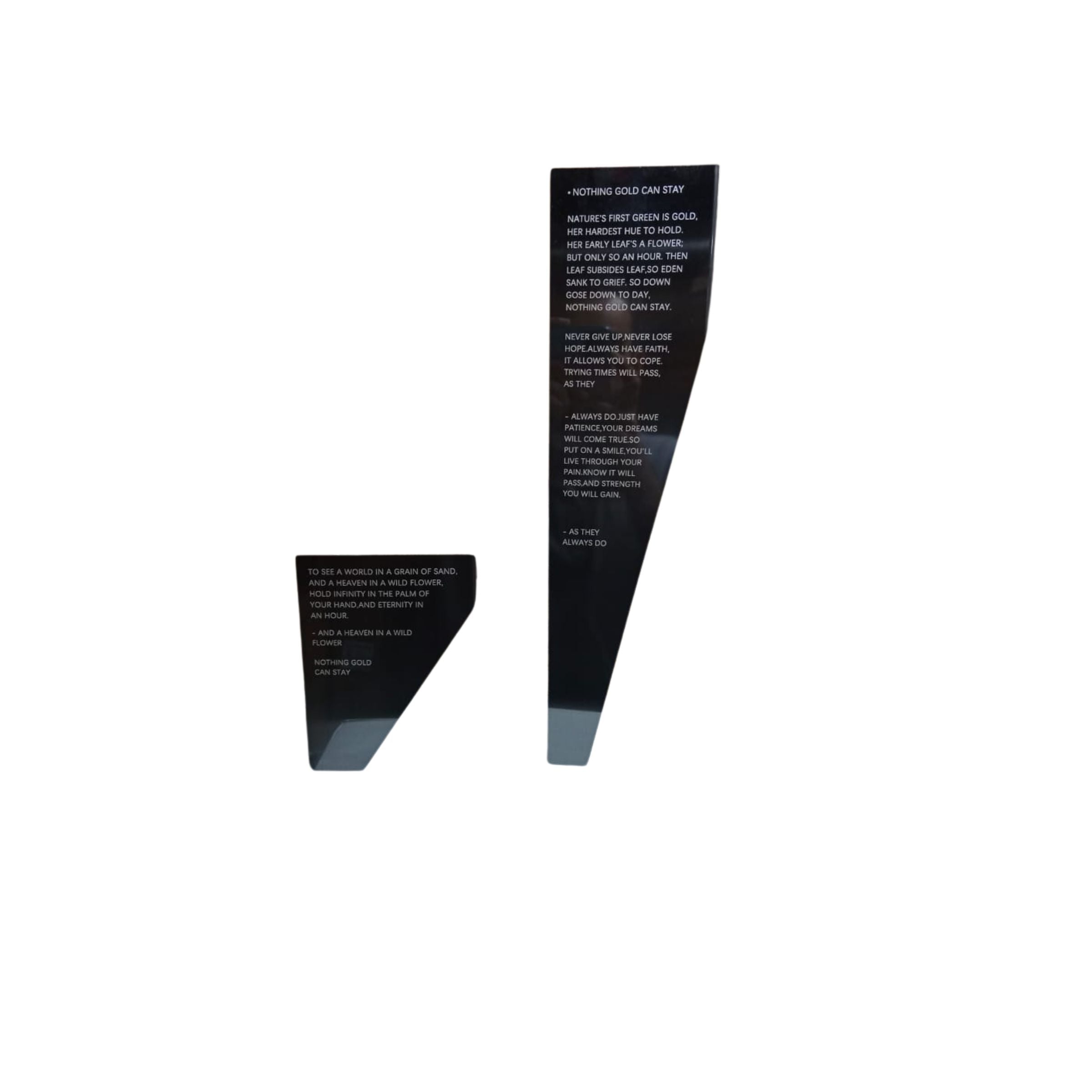 Black BEACON Folding Ornaments home decor figurines, stylish decorative pieces in a sleek foldable design.