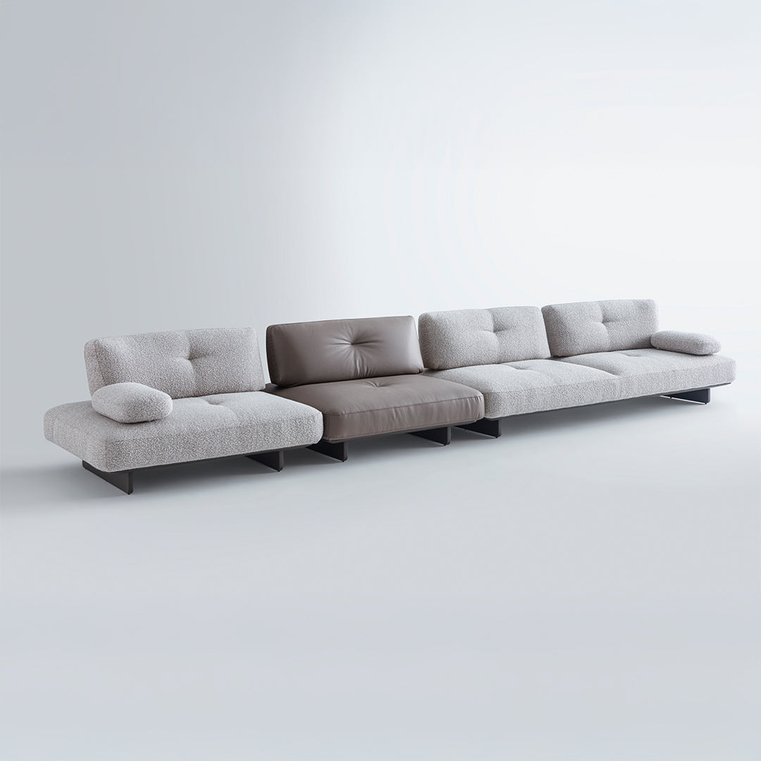 Right arm section of the HOMAGE KOLTUK Foresta Corner Sofa HM-FORESTA02, a modern modular sofa in a living room setting.
