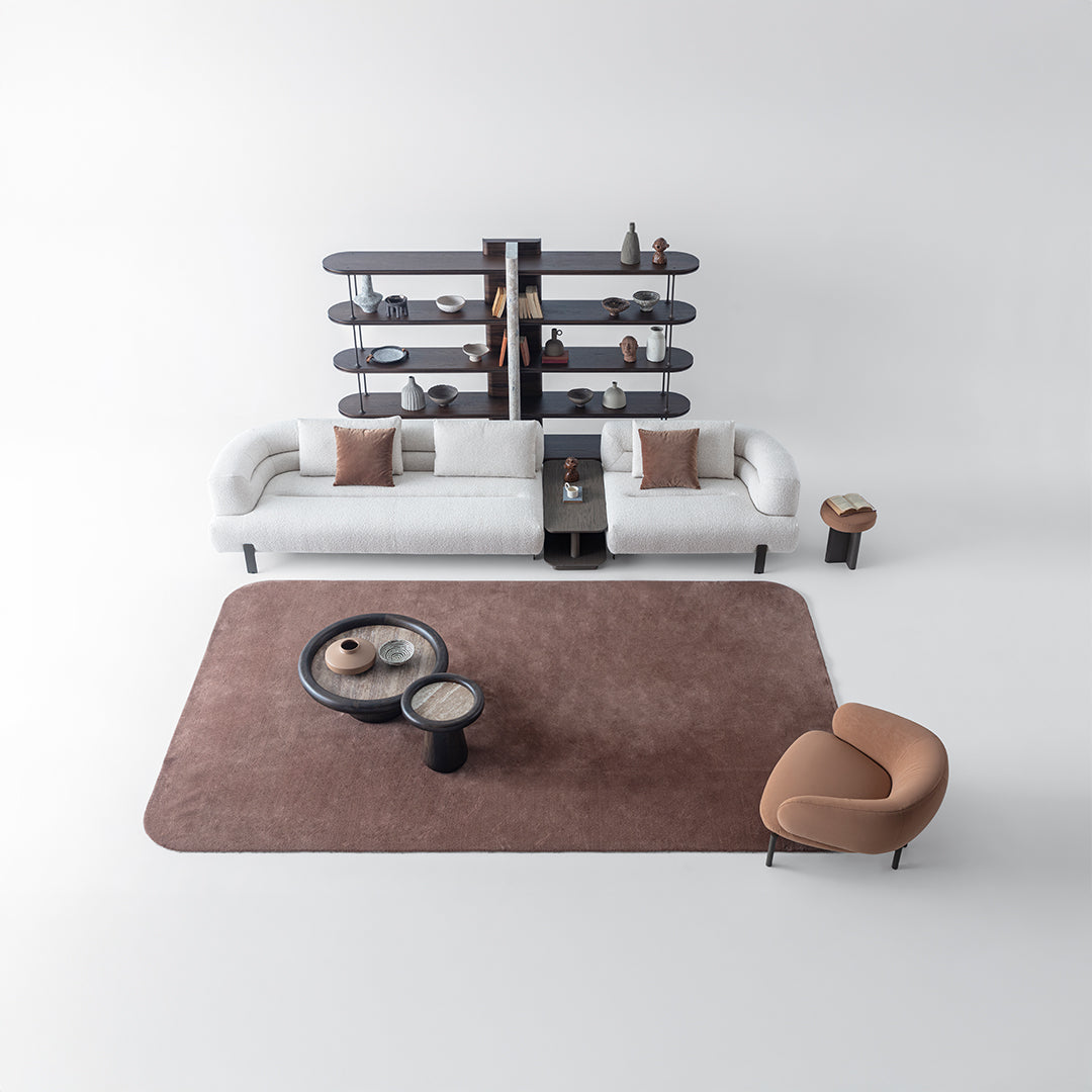 Left-facing Freda corner sofa by Homage Koltuk, modular design with plush cushions, ideal for stylish living room seating.