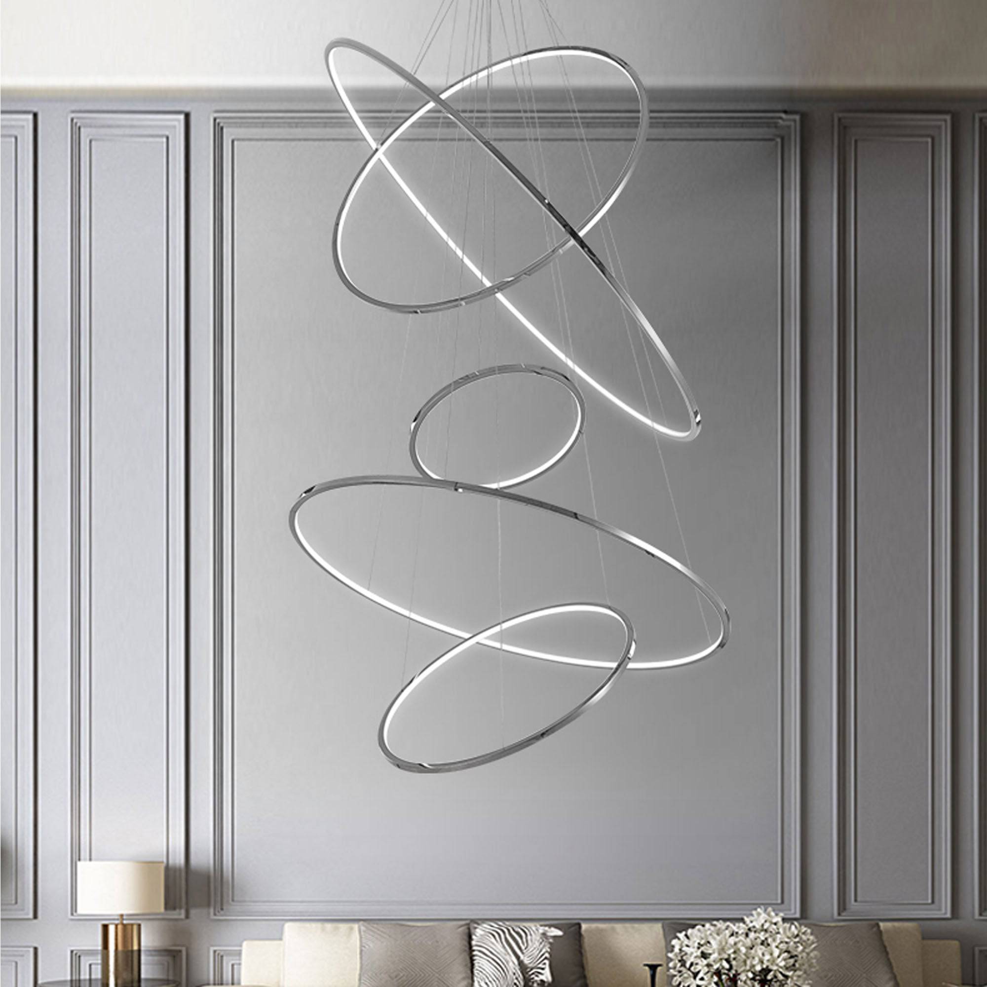 Galaxy Ring Light 120 Cm Cy-New-088-1200-C -  Pendant Lamps - ebarza Furniture UAE | Shop Modern Furniture in Abu Dhabi & Dubai - مفروشات ايبازرا في الامارات | تسوق اثاث عصري وديكورات مميزة في دبي وابوظبي