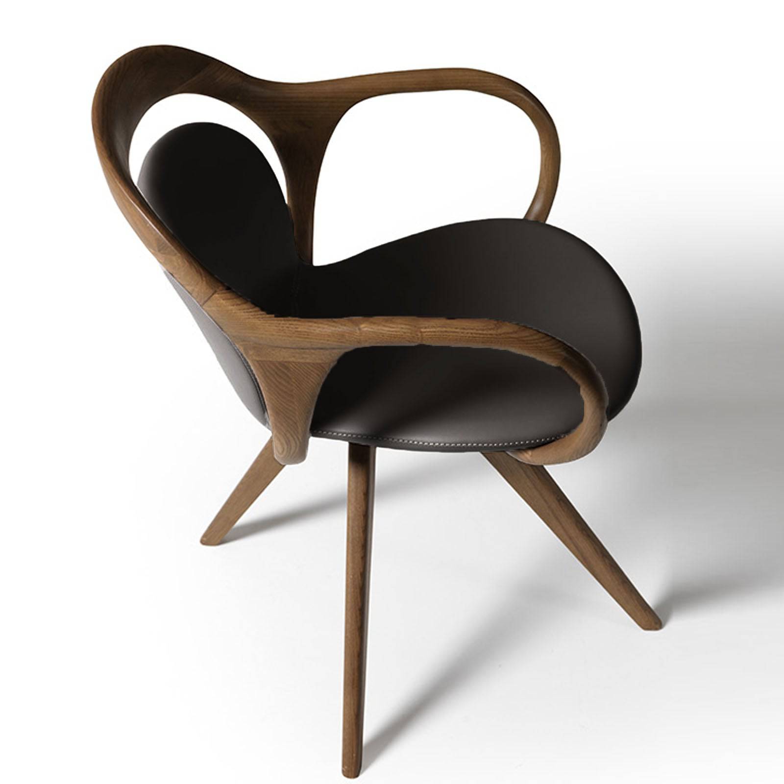 Galaxy Swivel Solid Wood Chair Gal-B -  Chairs - ebarza Furniture UAE | Shop Modern Furniture in Abu Dhabi & Dubai - مفروشات ايبازرا في الامارات | تسوق اثاث عصري وديكورات مميزة في دبي وابوظبي