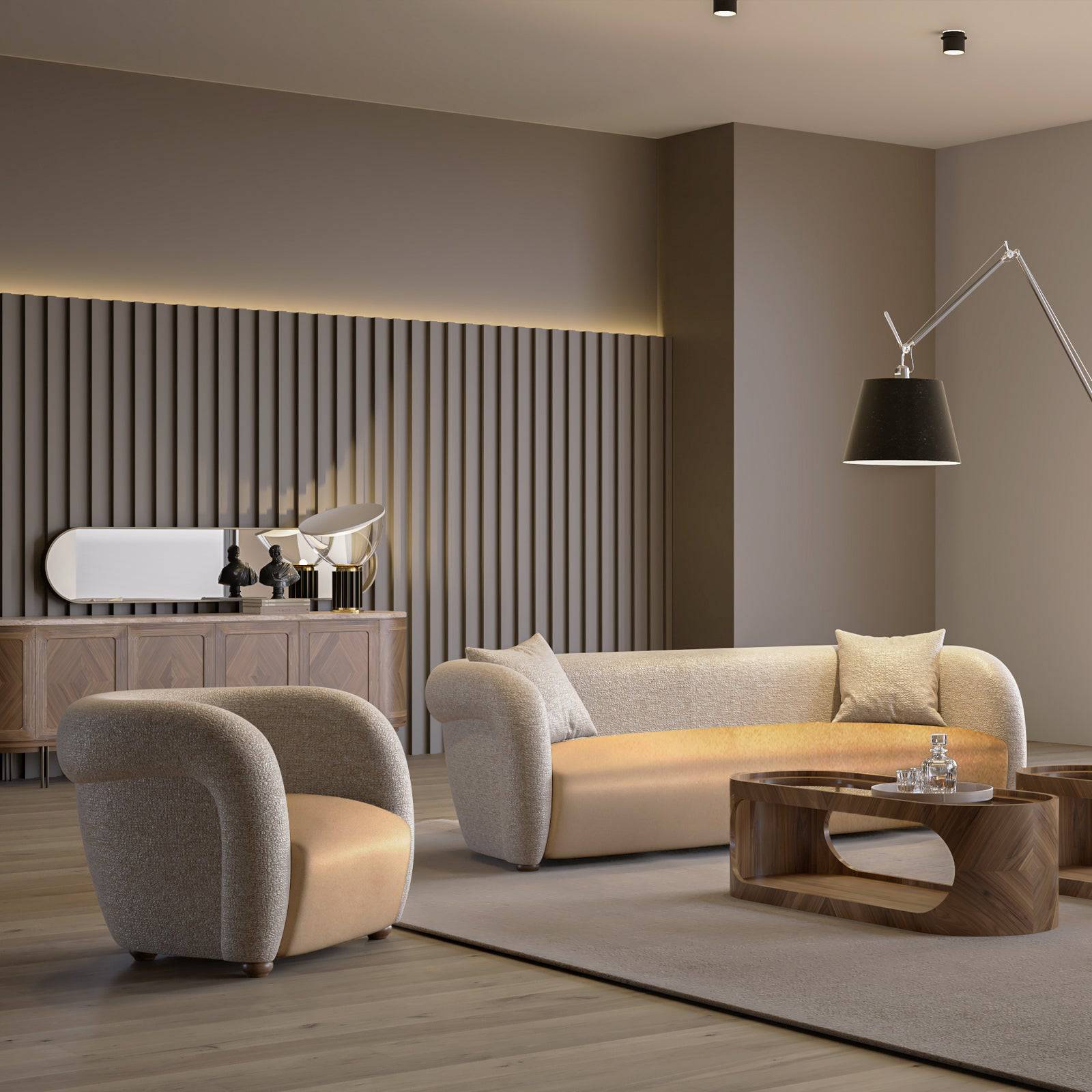 Gauss 4 Seater Sofa Gus4S-Td -  Sofas | أريكة 4 مقاعد جاوس - ebarza Furniture UAE | Shop Modern Furniture in Abu Dhabi & Dubai - مفروشات ايبازرا في الامارات | تسوق اثاث عصري وديكورات مميزة في دبي وابوظبي