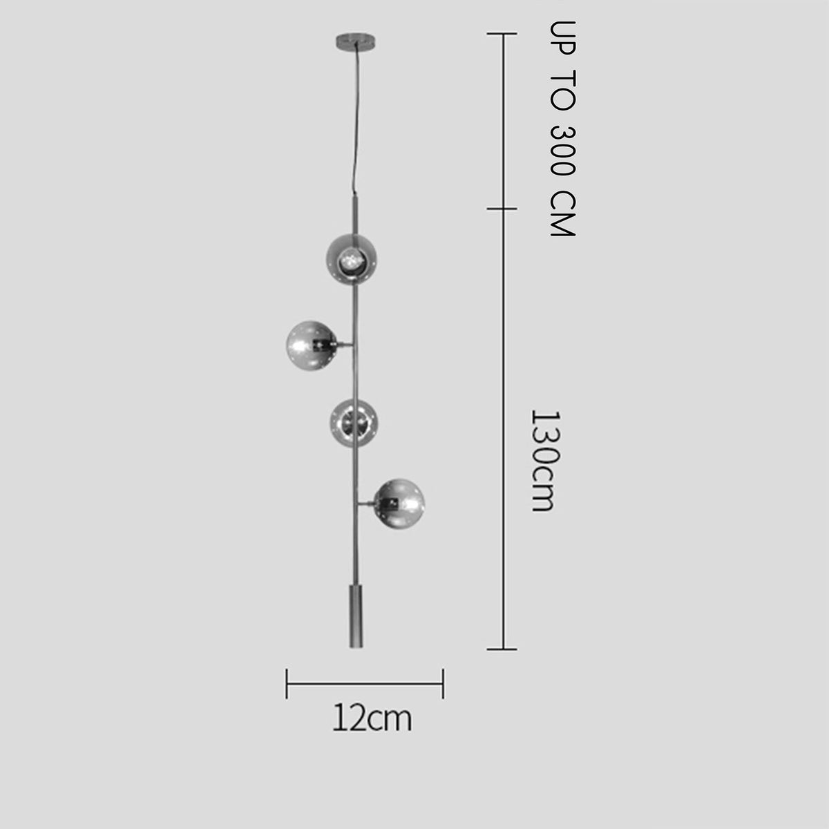 Buy Gavle 4 Heads Pendant Lamp CyNew025Bl ebarza Modern Furniture in Abu Dhabi & Dubai