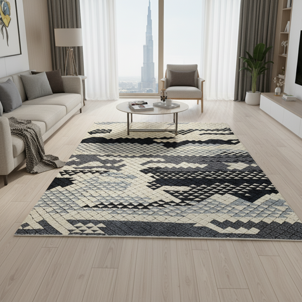 230X160 Cm Handmade Wool Rug Jh-20731-L -  Rugs - ebarza Furniture UAE | Shop Modern Furniture in Abu Dhabi & Dubai - مفروشات ايبازرا في الامارات | تسوق اثاث عصري وديكورات مميزة في دبي وابوظبي