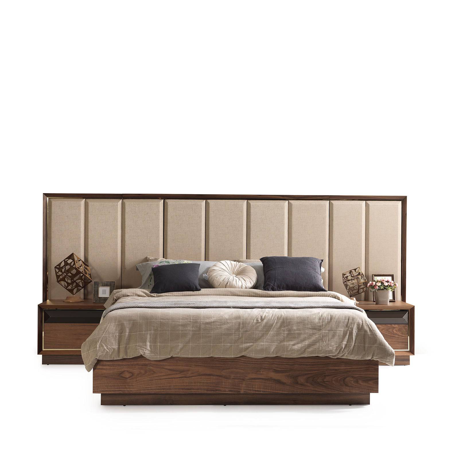 YOL LIVING Ginda dresser with mirror, modern wood furniture featuring clean lines and a spacious top surface.