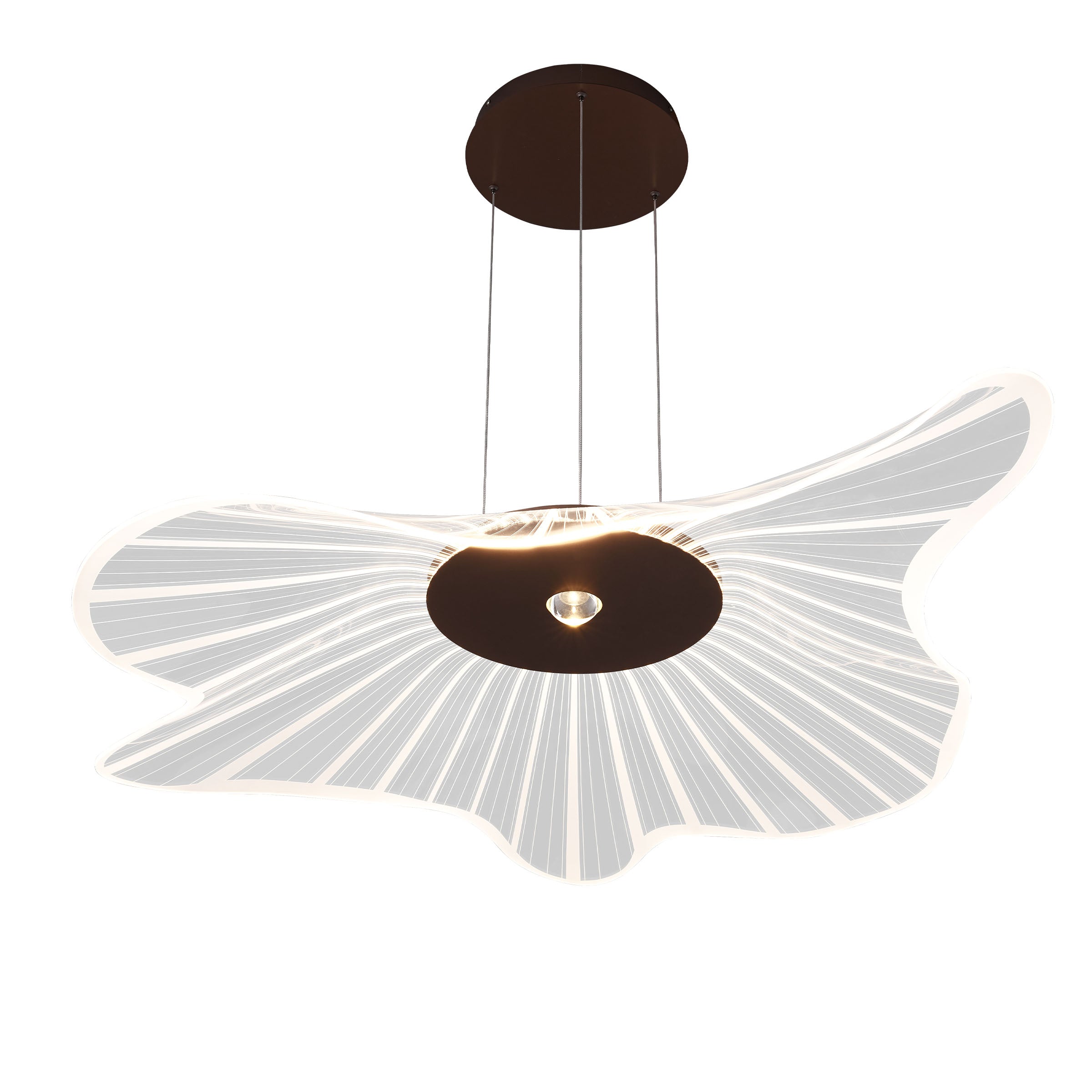 Ginkgo Glow Pendant Lamp by BEACON, modern pendant light with ginkgo leaf design, hanging fixture for contemporary interiors