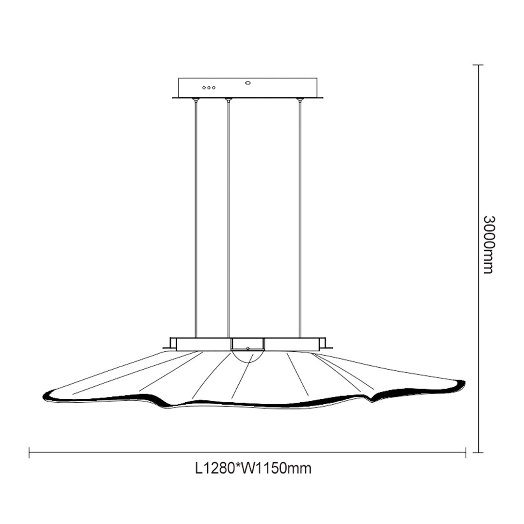 Ginkgo Glow Pendant Lamp by BEACON, stylish pendant light with ginkgo leaf design, modern lighting for living spaces